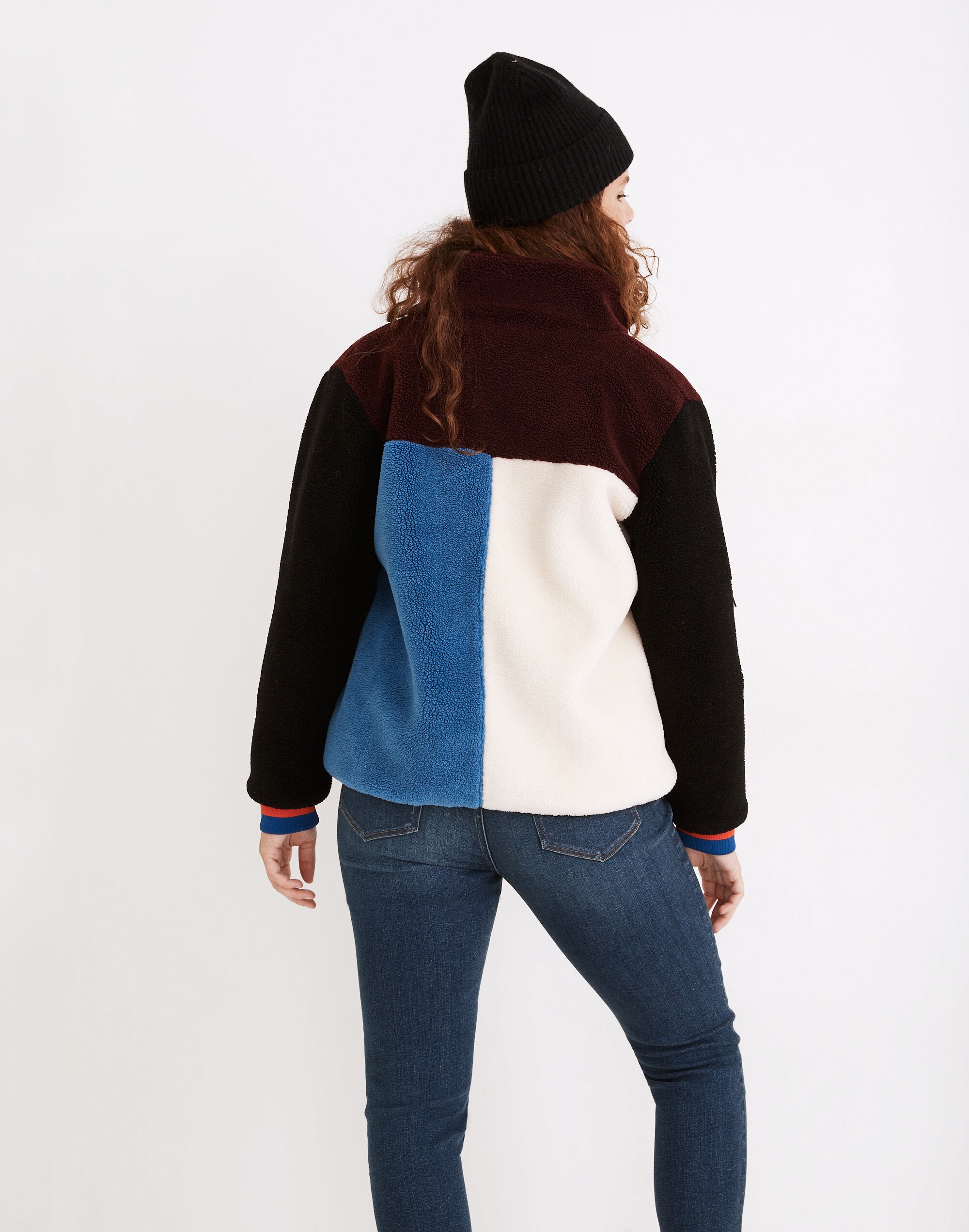 Kule Fleece Beanie Colorblock Jacket