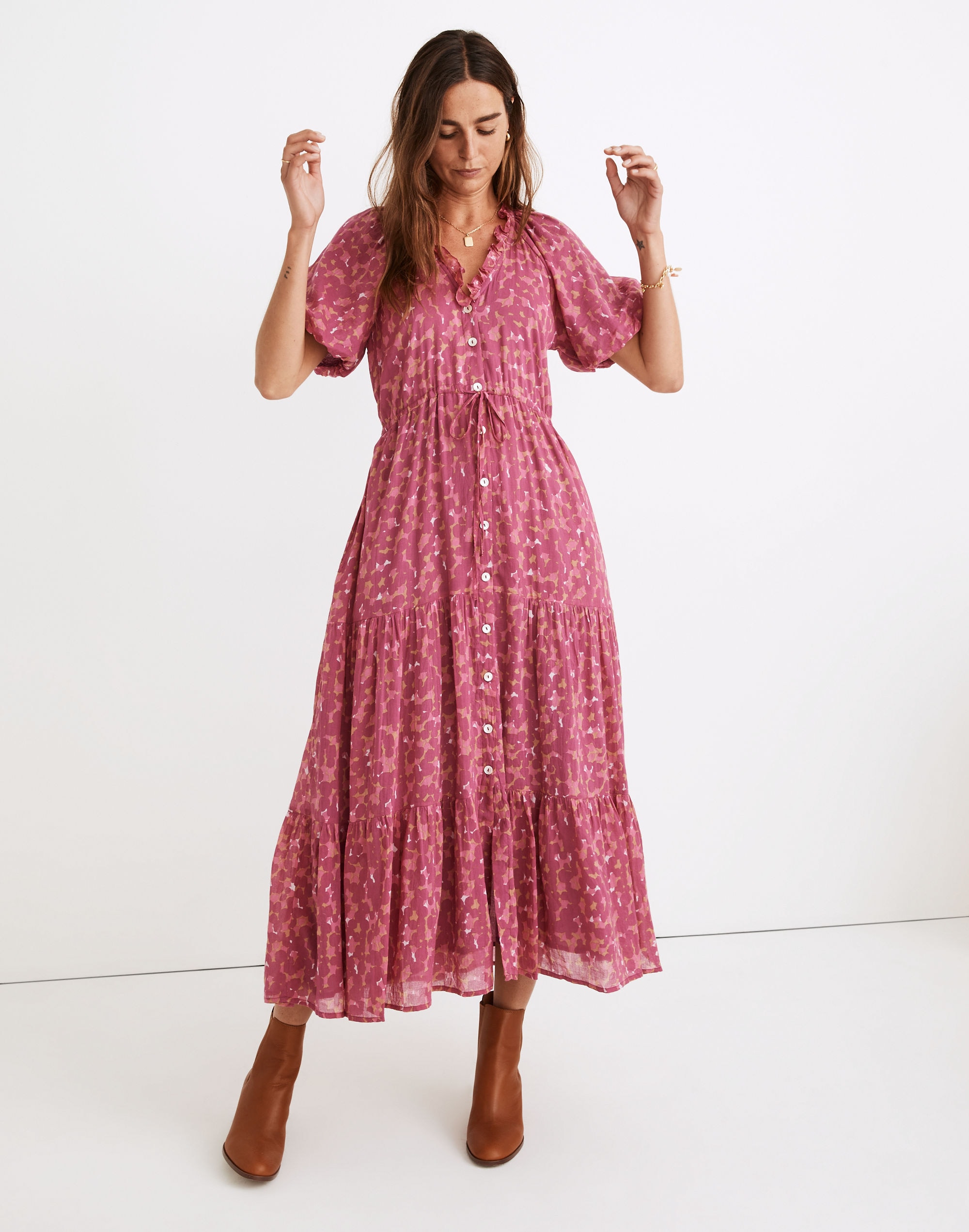 banjanan poppy midi dress