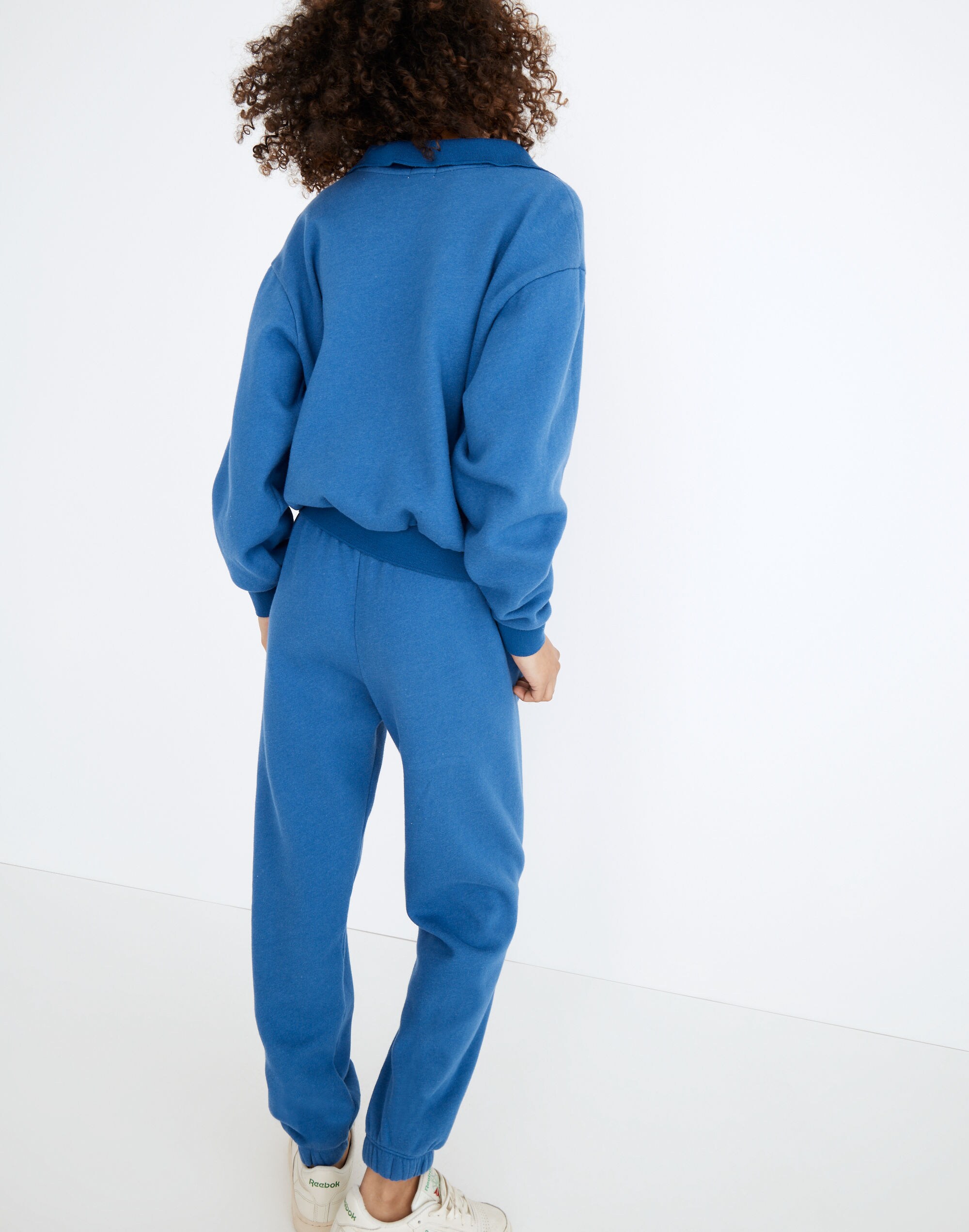 Donni Vintage Fleece Polo Sweatshirt