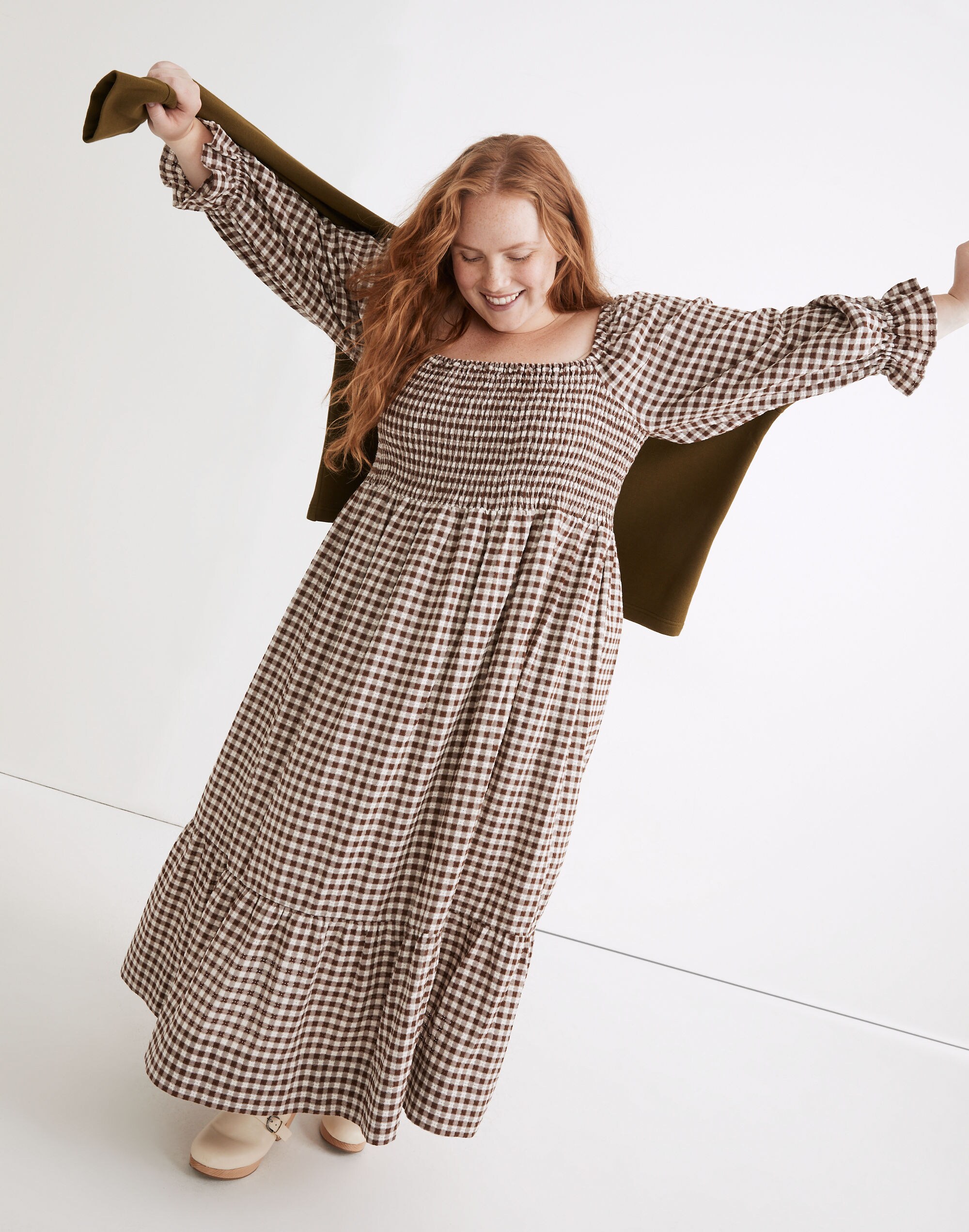 Drawer別注 Scye CHECKED DRESS Organic Seersucker Sheath Dress – Hope & Henry