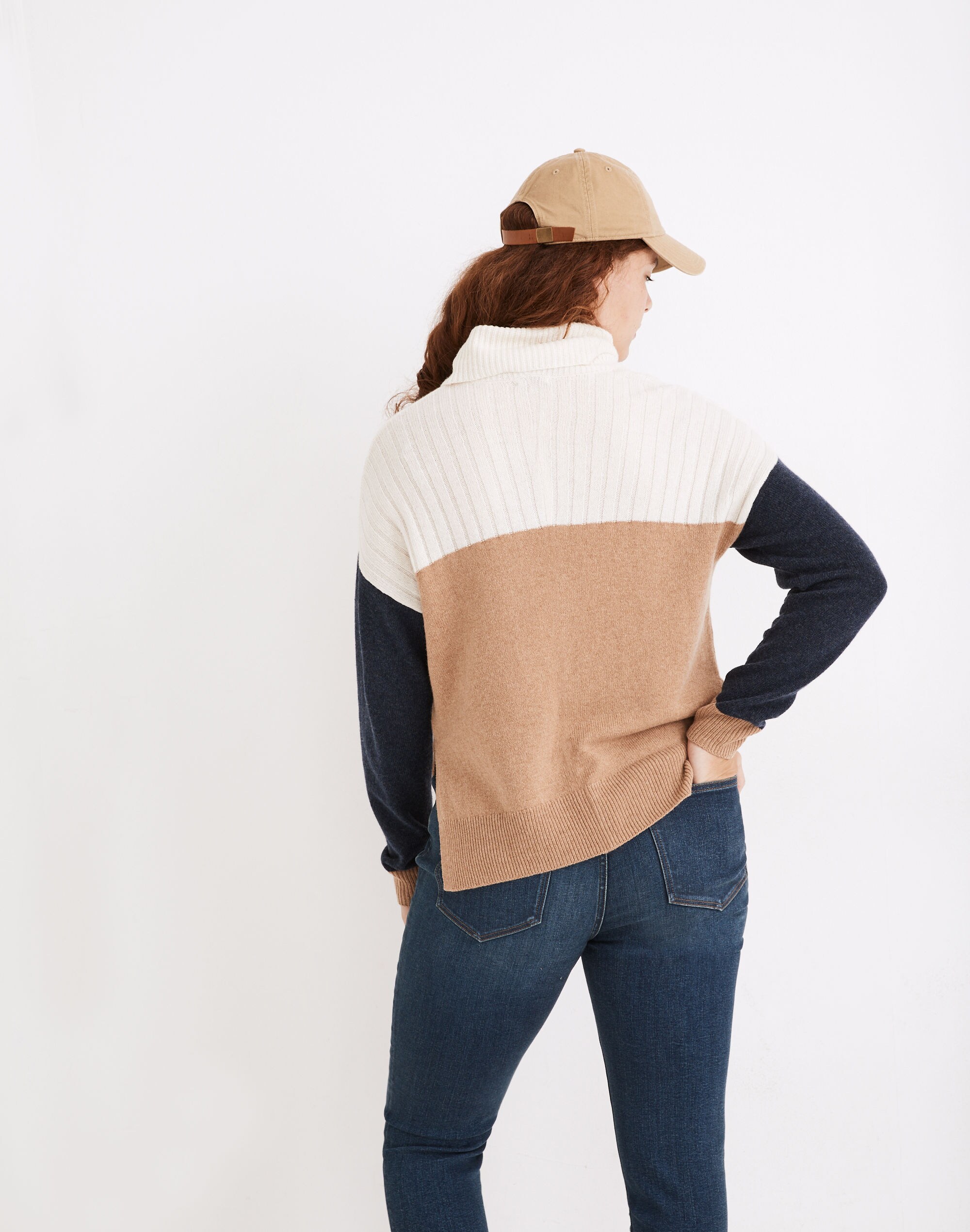 Hickory Turtleneck Sweater in Colorblock