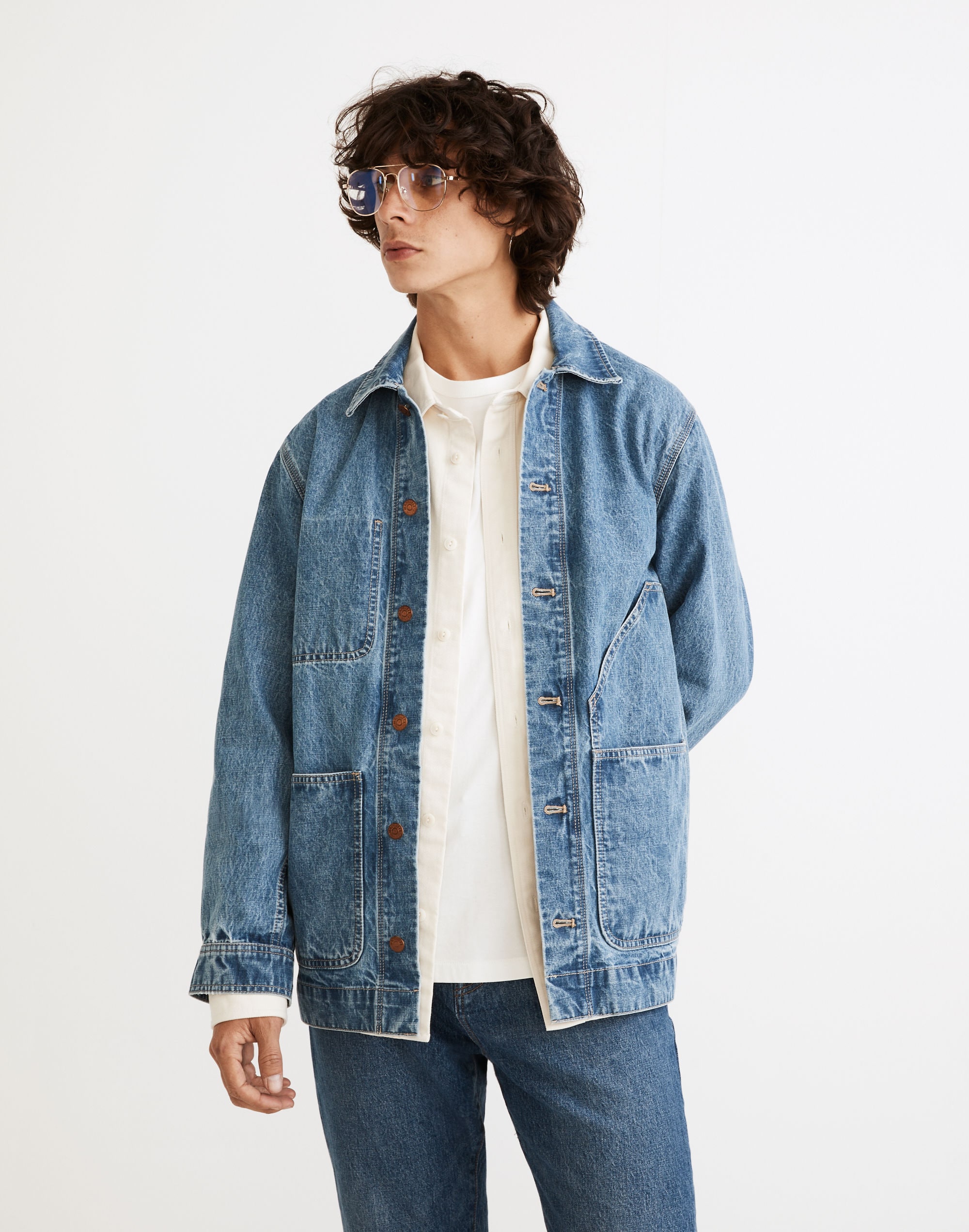 Lightweight Denim Chore Jacket