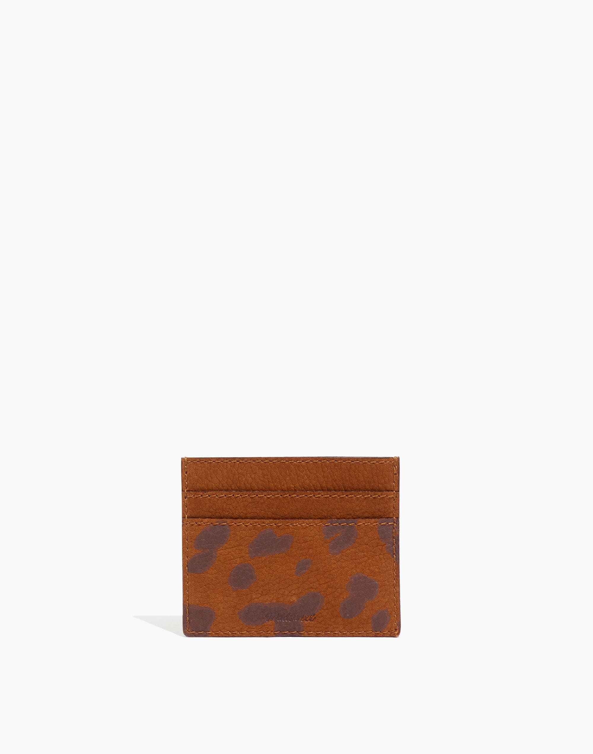 The Nubuck Card Case: Leopard Print Edition