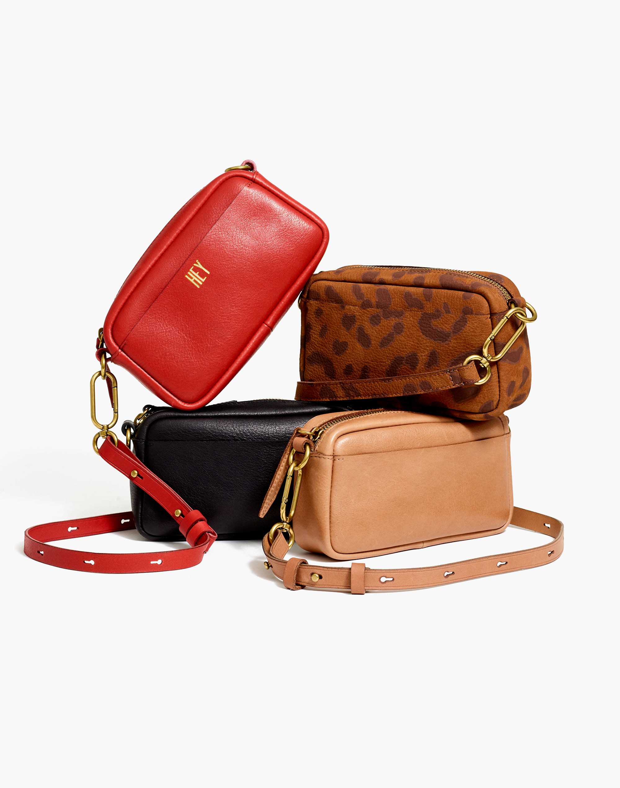 The Leather Carabiner Mini Crossbody Bag