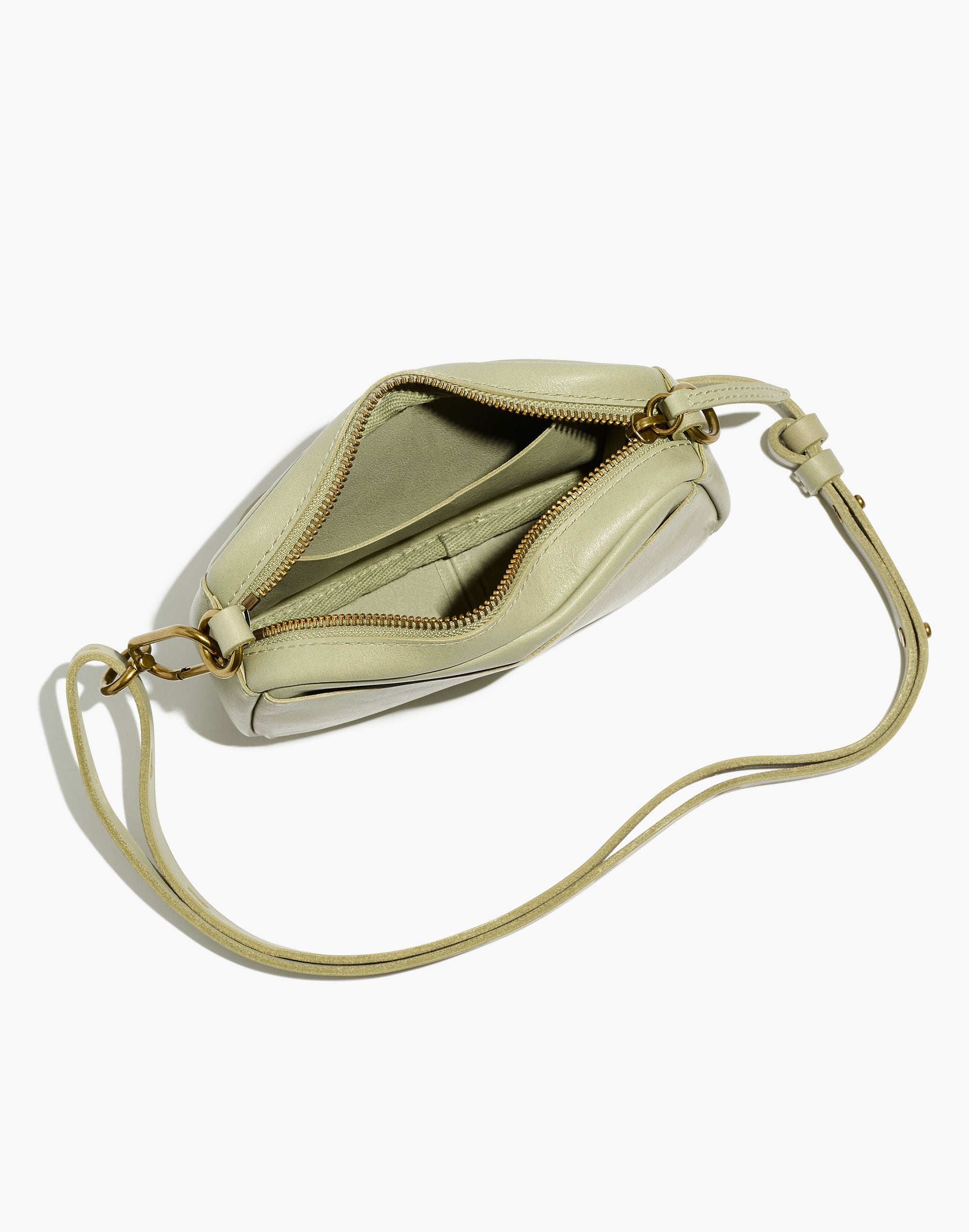 The Leather Carabiner Mini Crossbody Bag