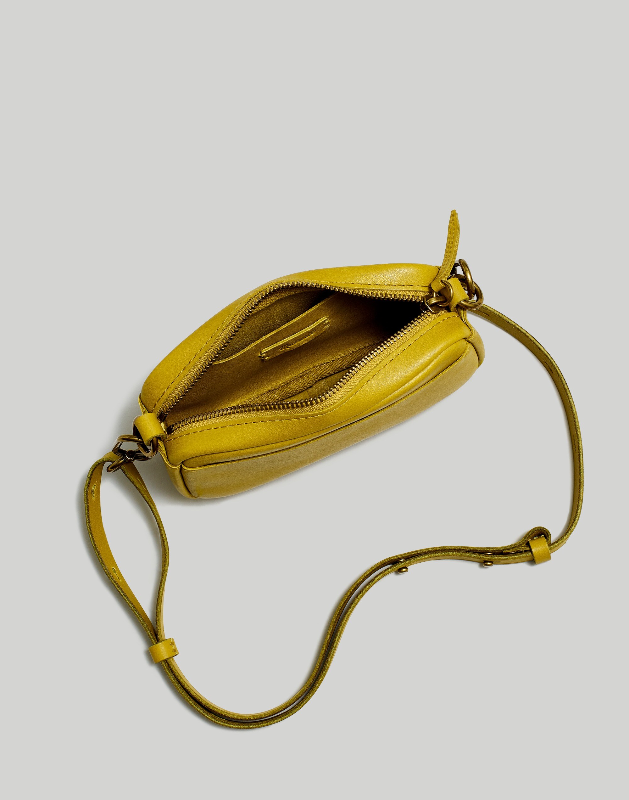 The Leather Carabiner Mini Crossbody Bag