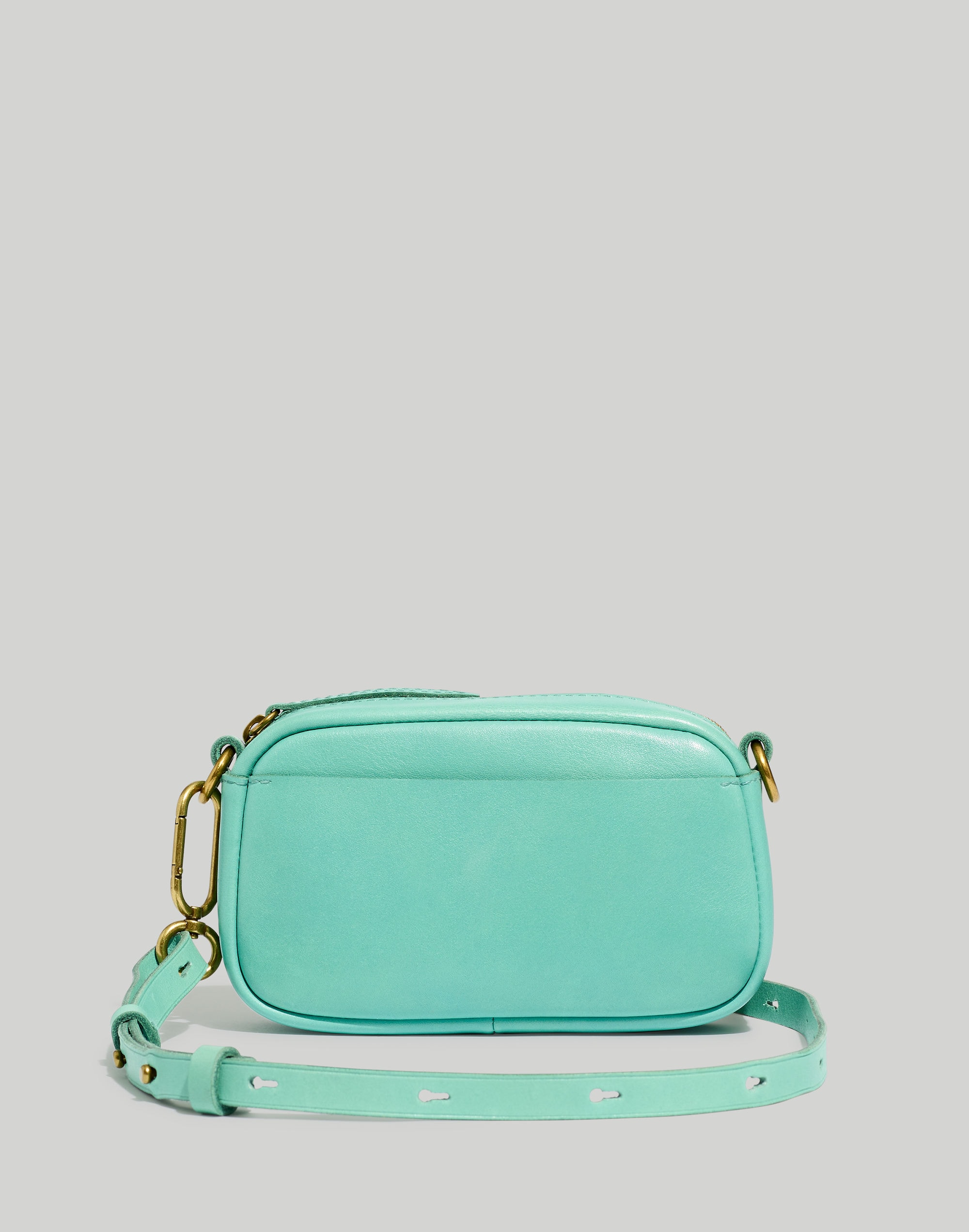 The Leather Carabiner Mini Crossbody Bag