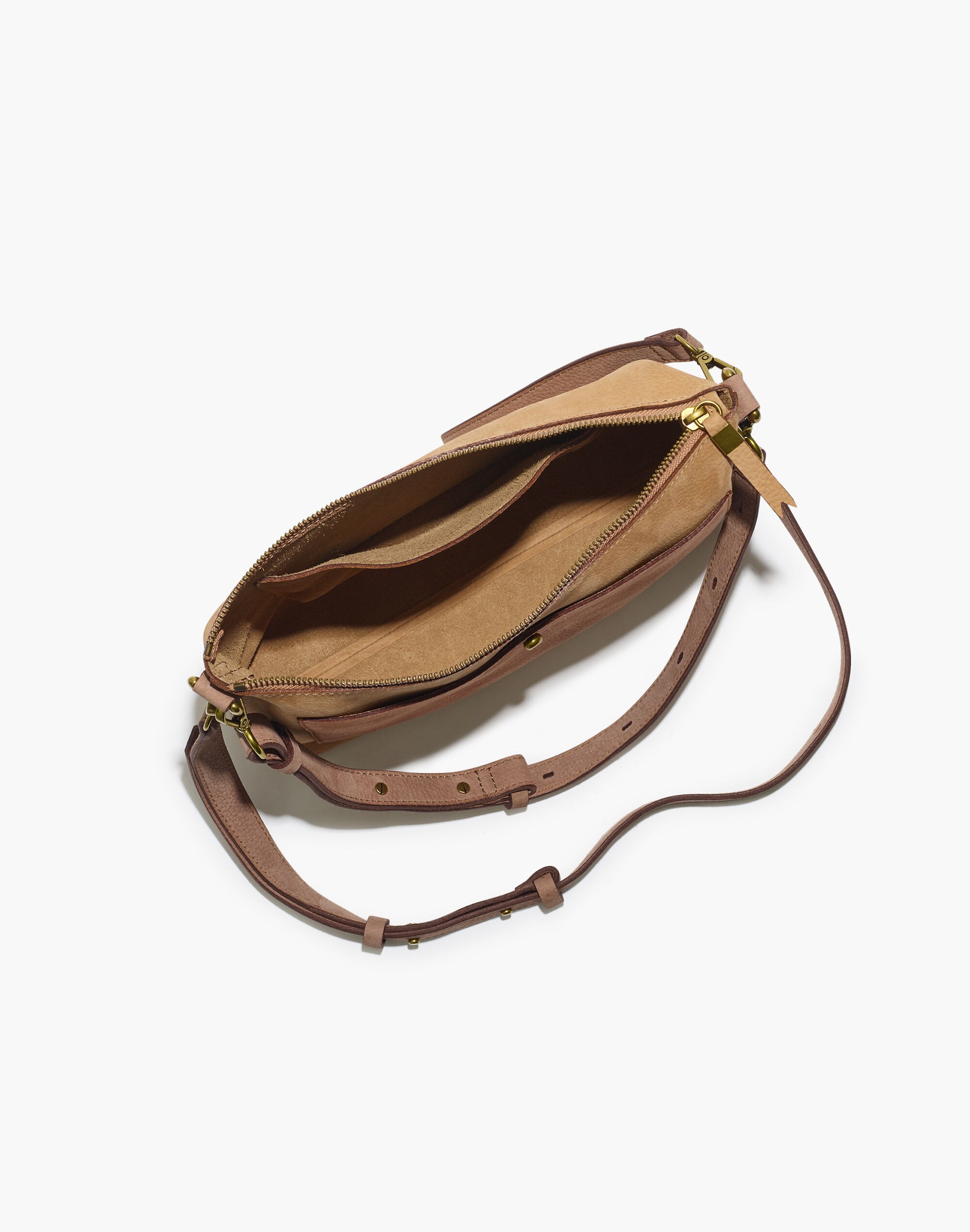 The Transport Shoulder Crossbody Bag in Colorblock Nubuck