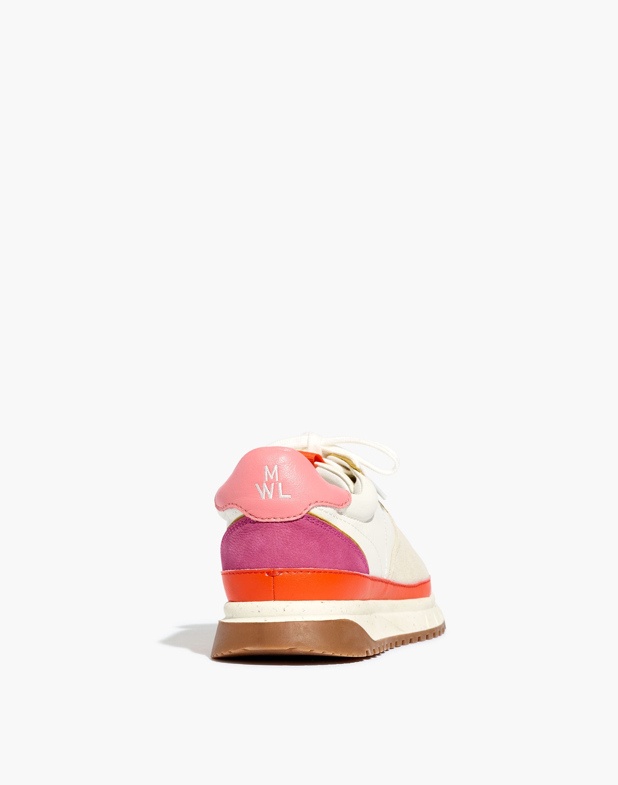 Kickoff Trainer Sneakers in Bright Colorblock Leather