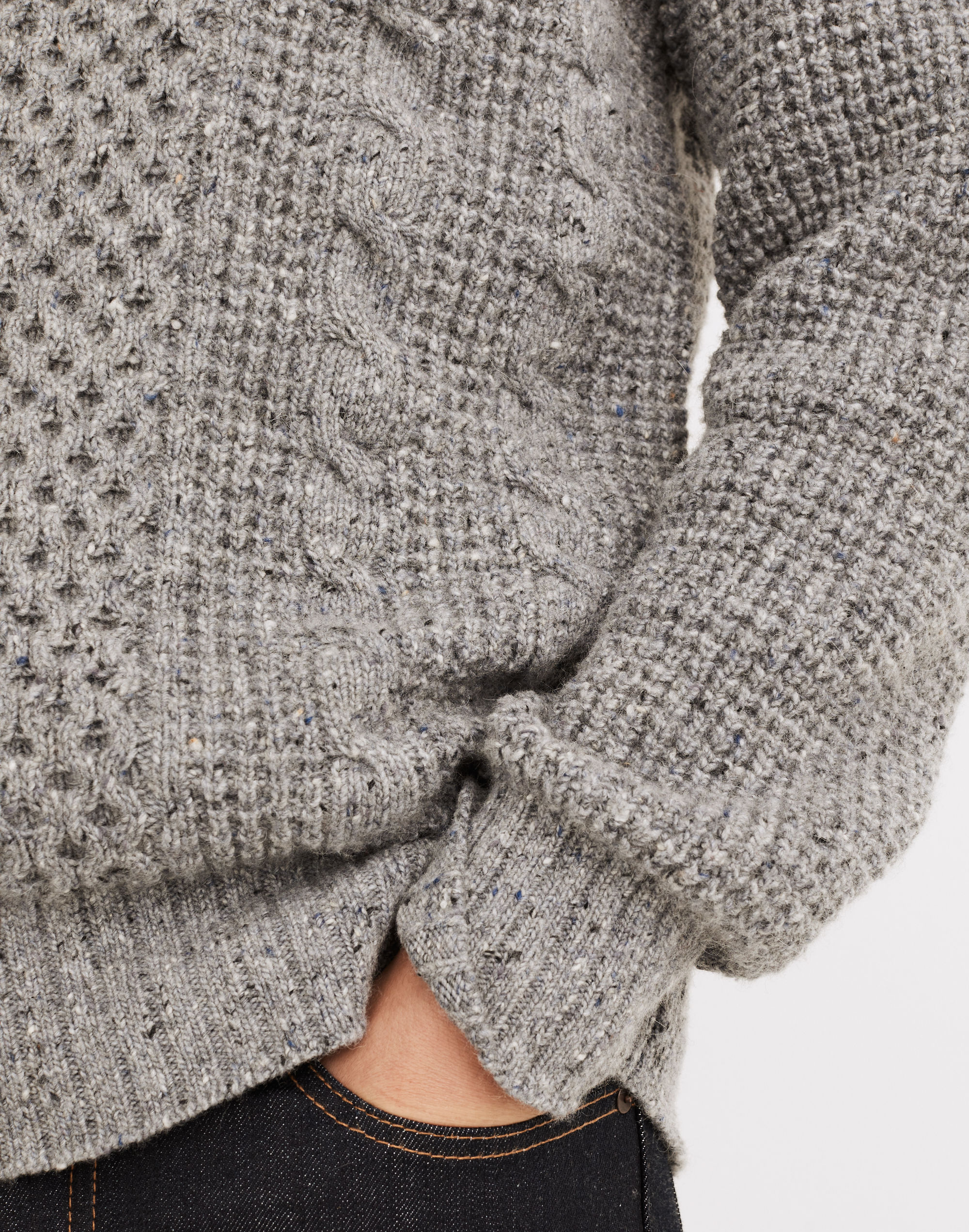 Donegal Cableknit Fisherman Sweater