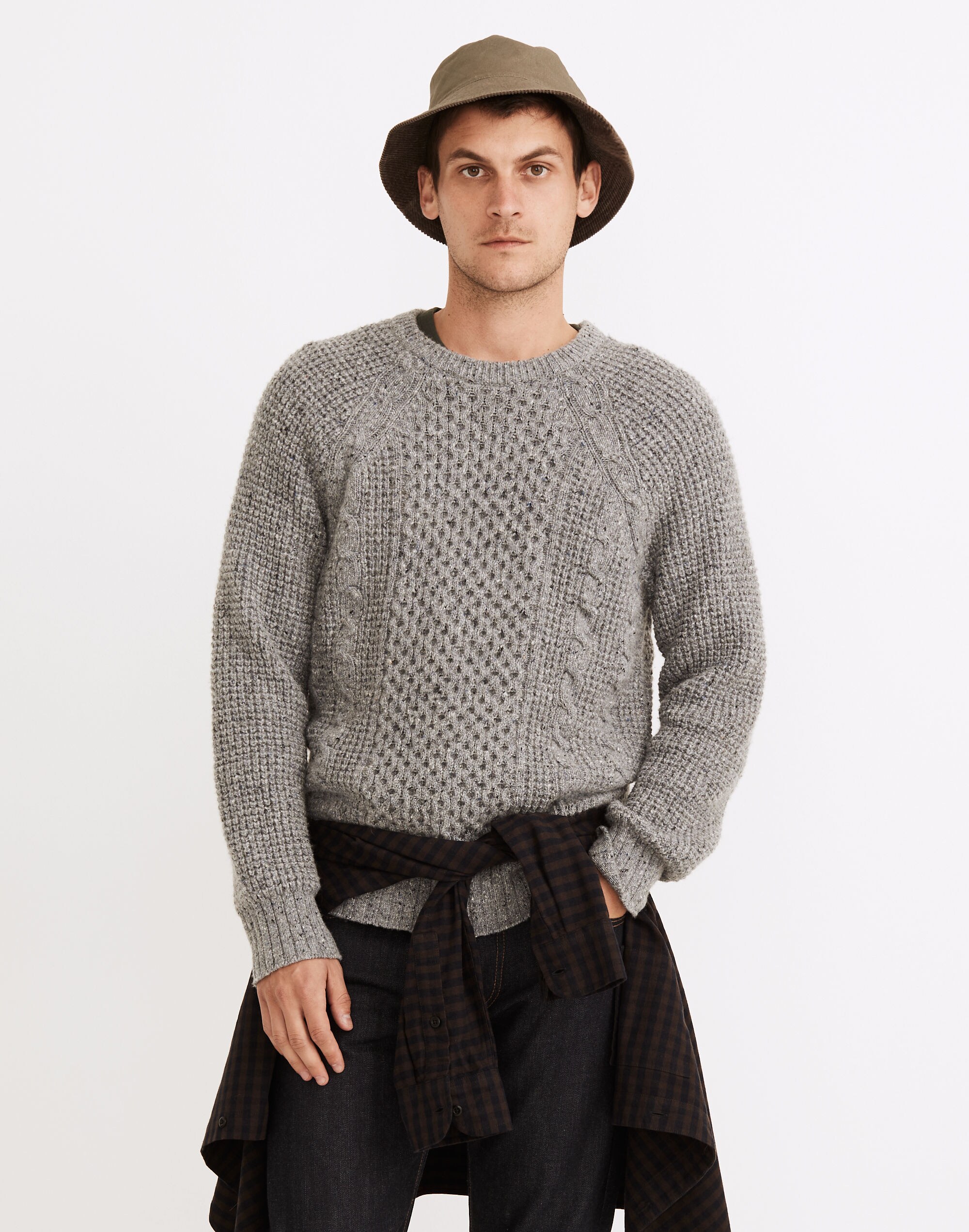 Donegal Cableknit Fisherman Sweater