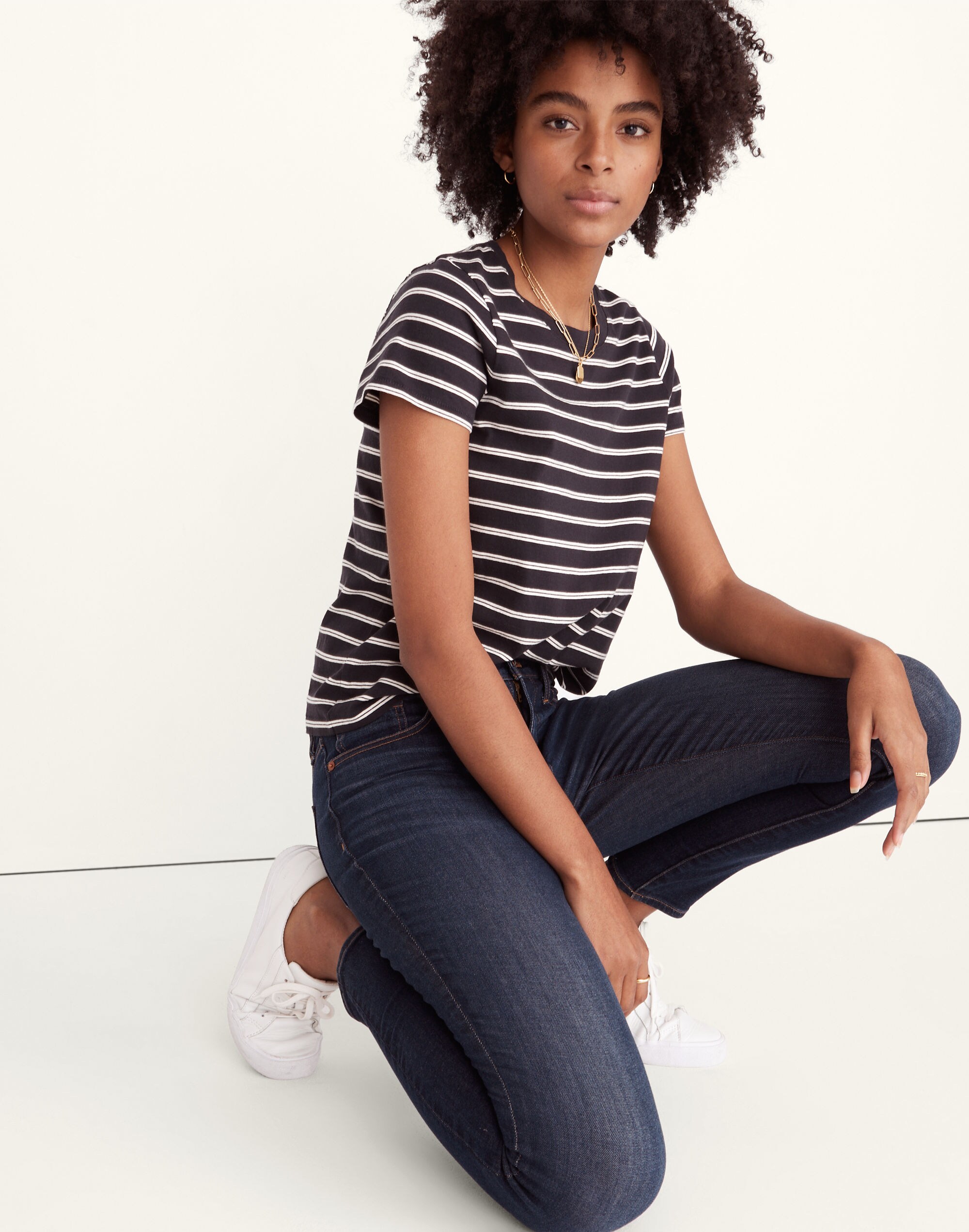 9" Mid-Rise Skinny Jeans in Blayton Wash: TENCEL&trade; Denim Edition