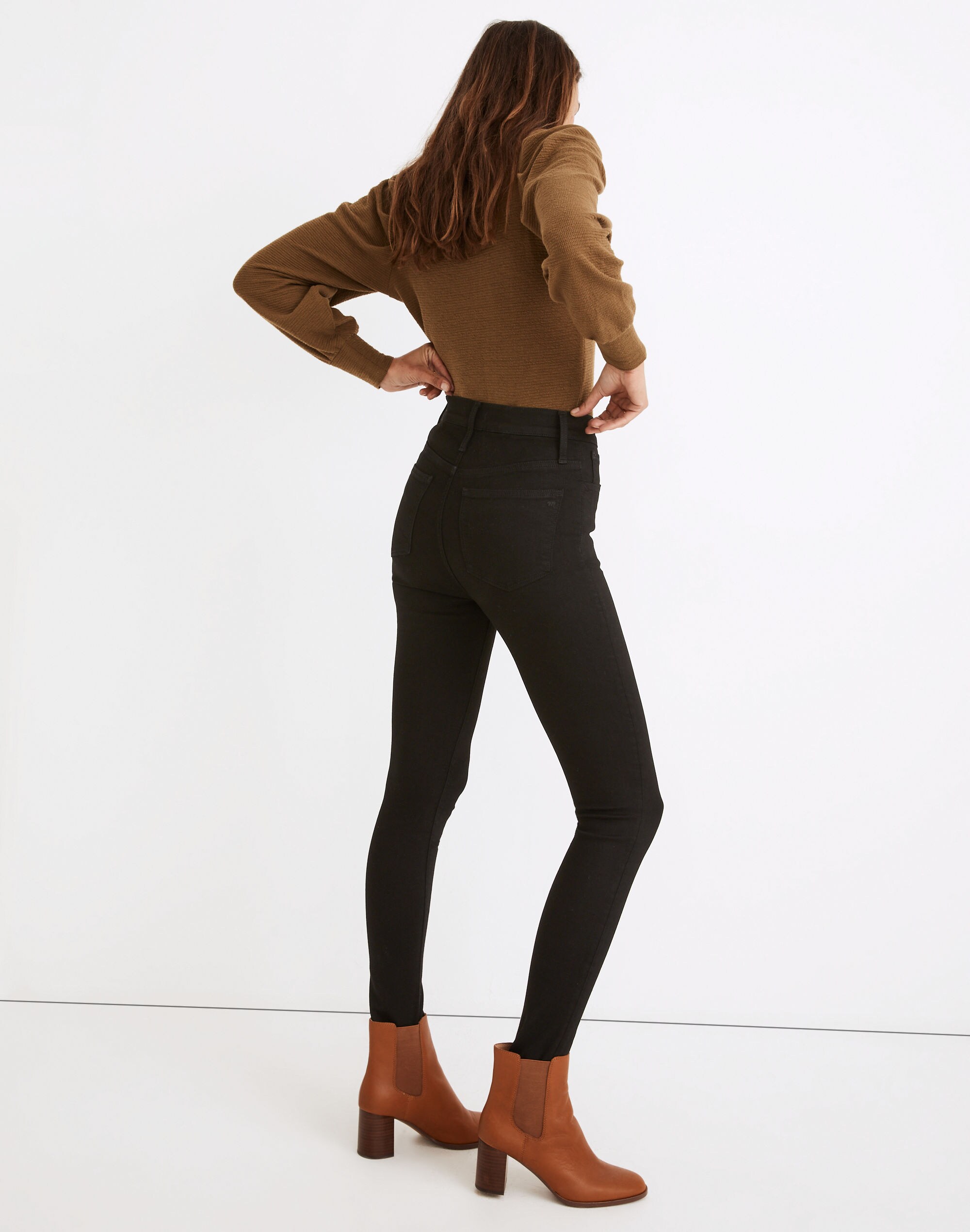 11" High-Rise Roadtripper Supersoft Skinny Jeans: Stirrup Edition