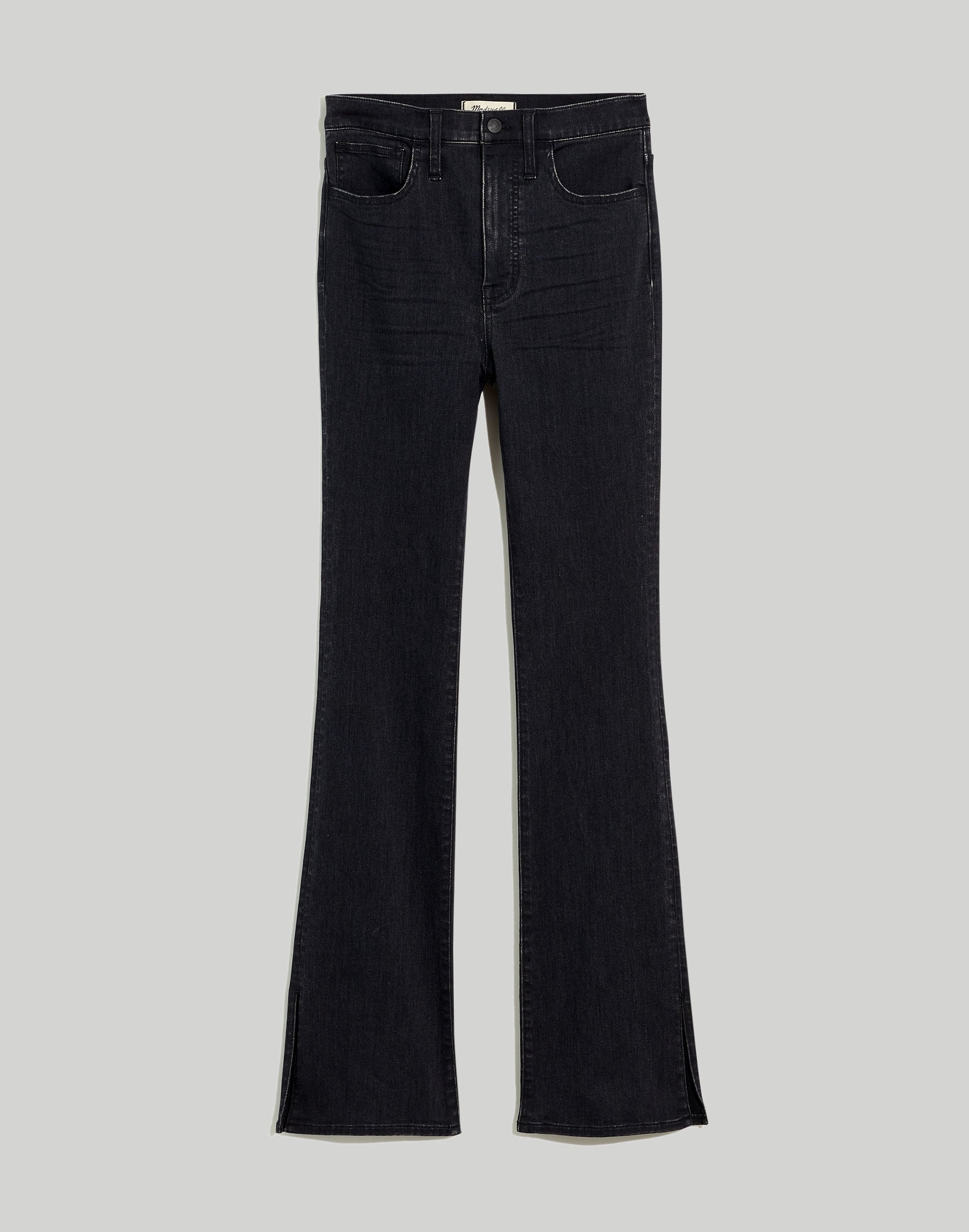 Skinny Flare Jeans in Bellhaven Wash: Slit-Hem Edition