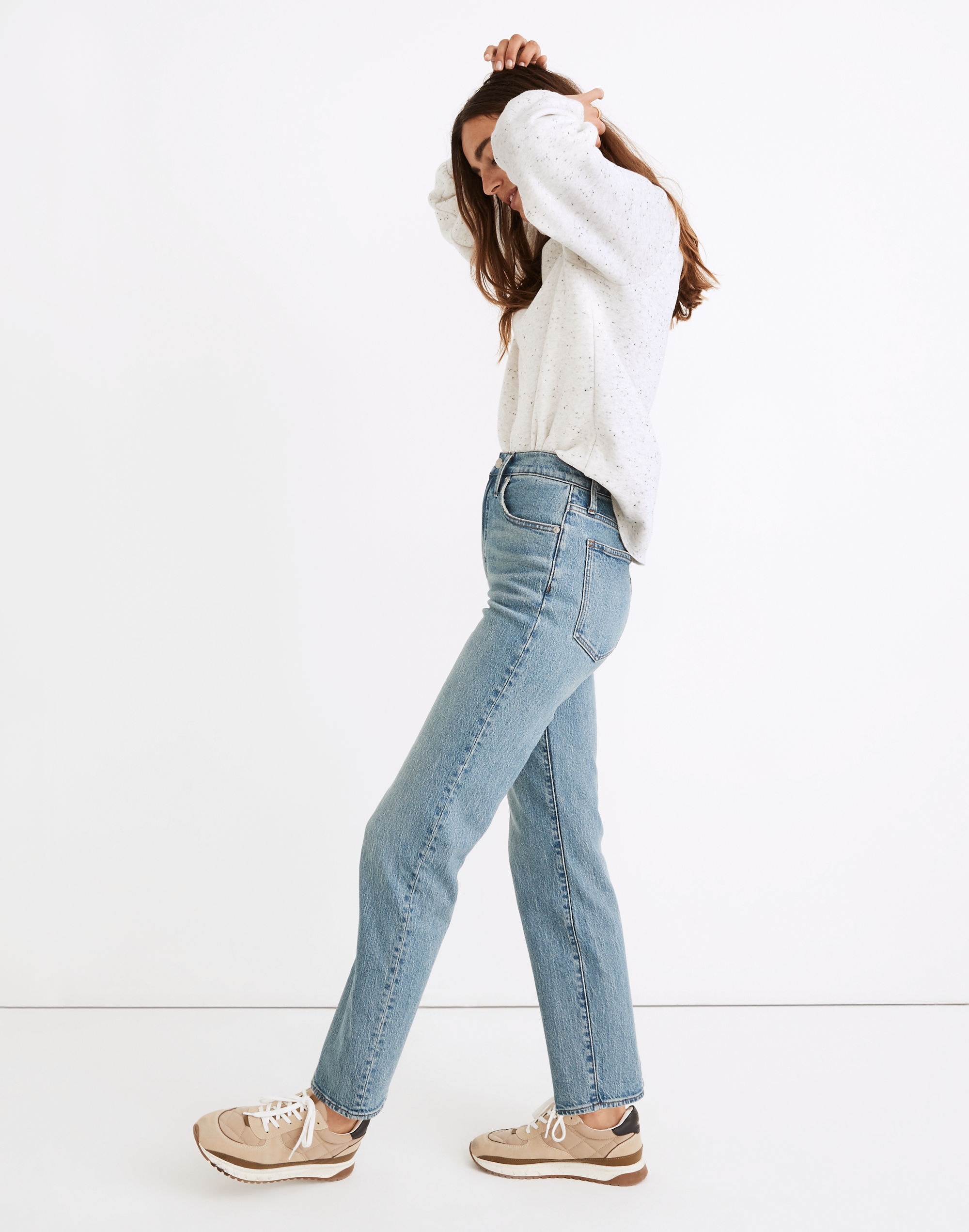 The Perfect Vintage Straight Jean in Hoye Wash
