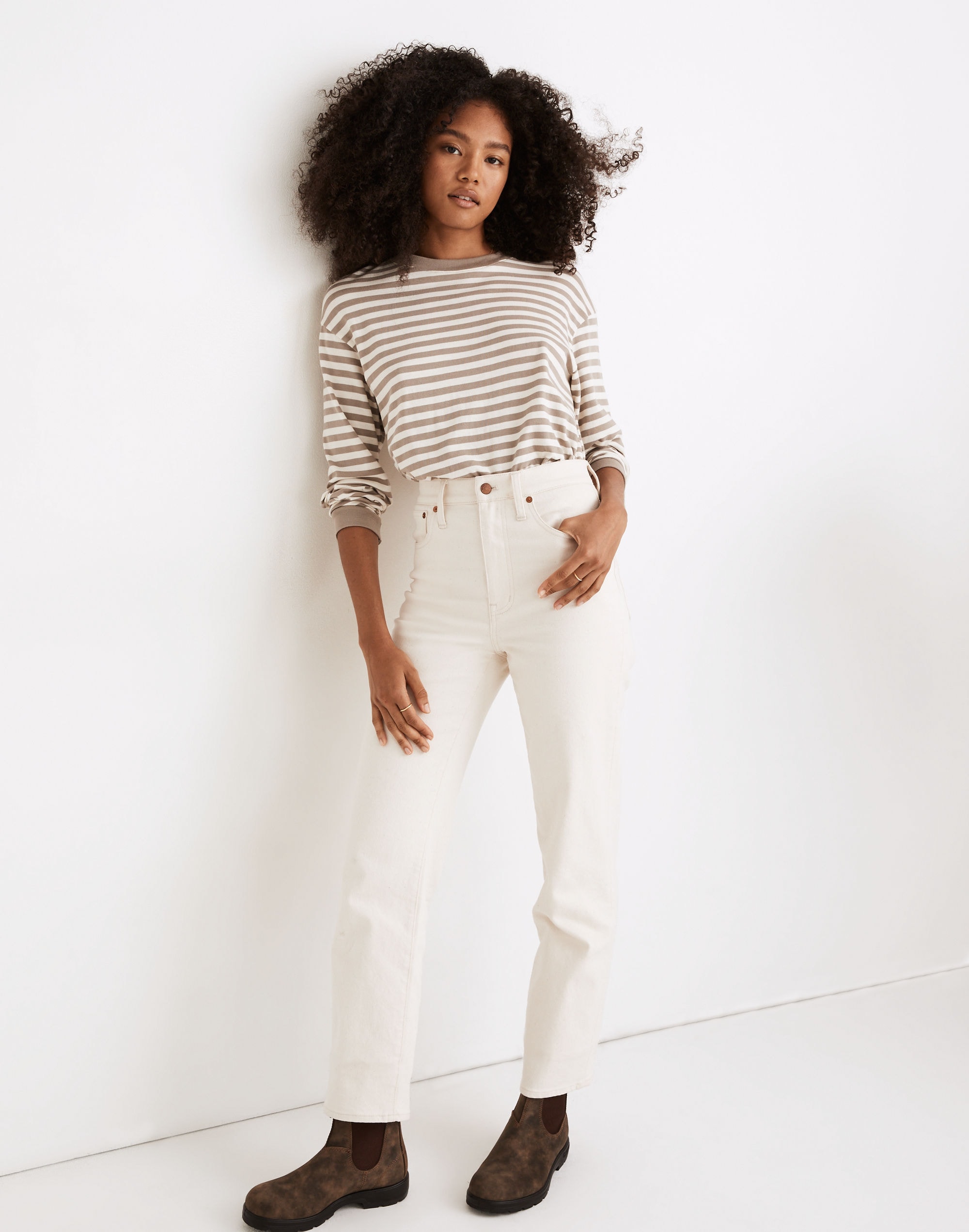 The Petite Perfect Vintage Straight Jean in Vintage Canvas