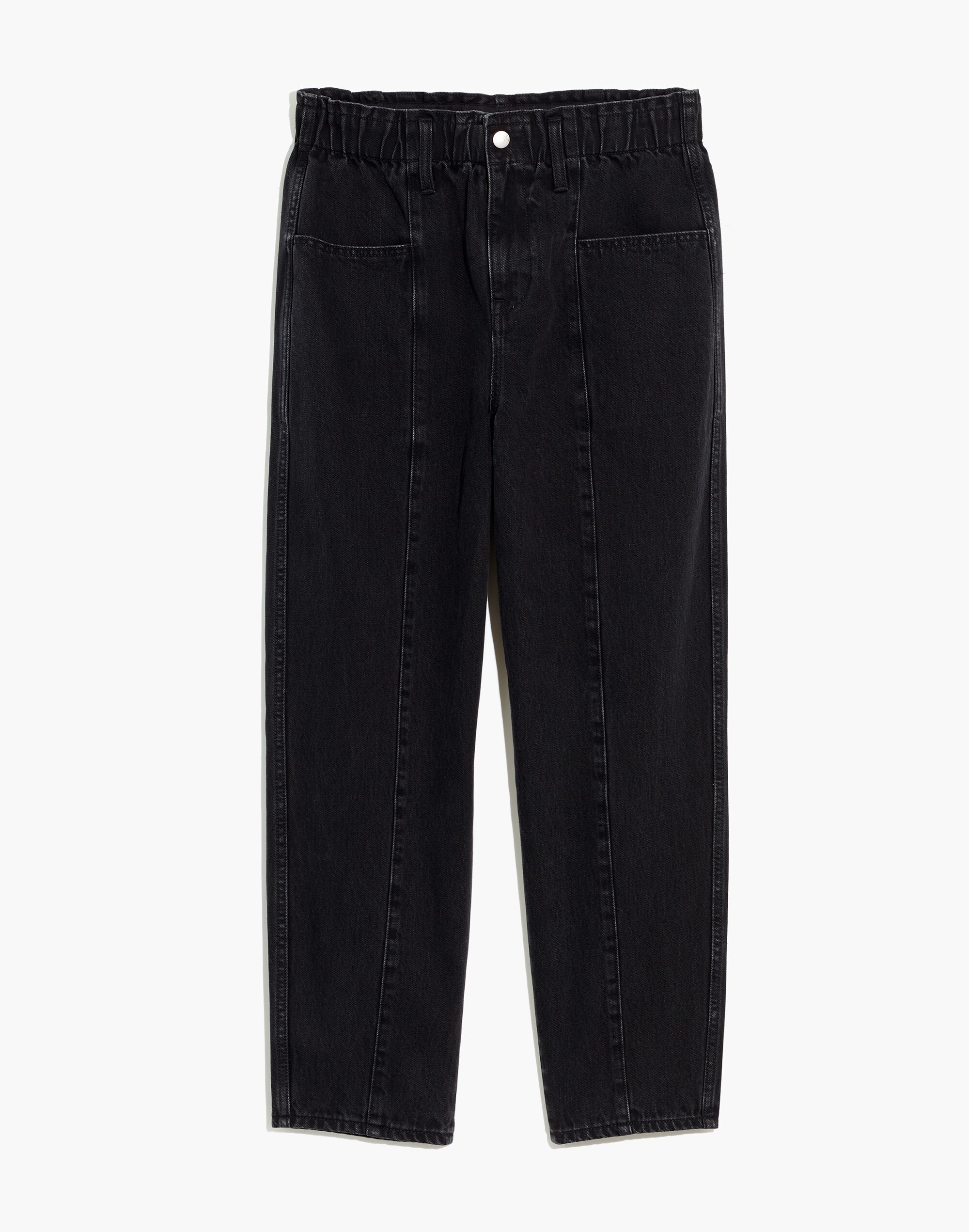 Pull-On Balloon Jeans in Hobson Wash: Paperbag Edition