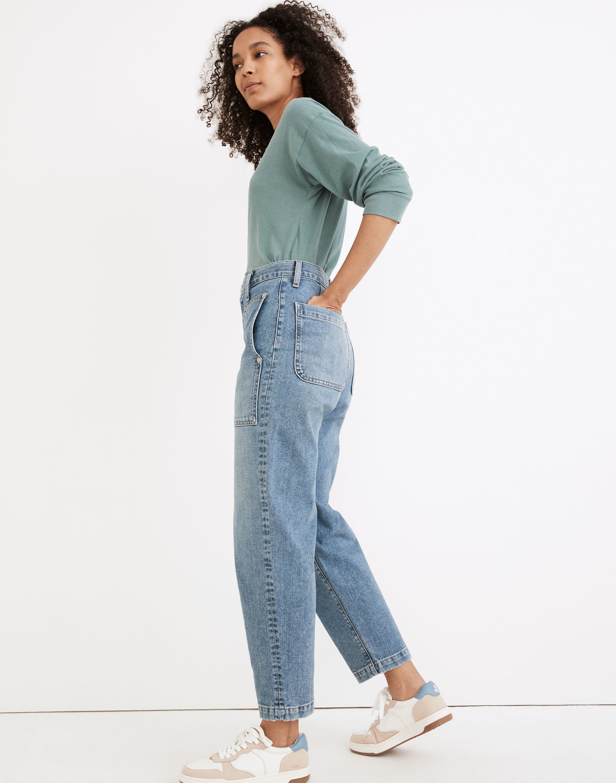 Balloon Jeans in Greene Wash: Workwear Edition