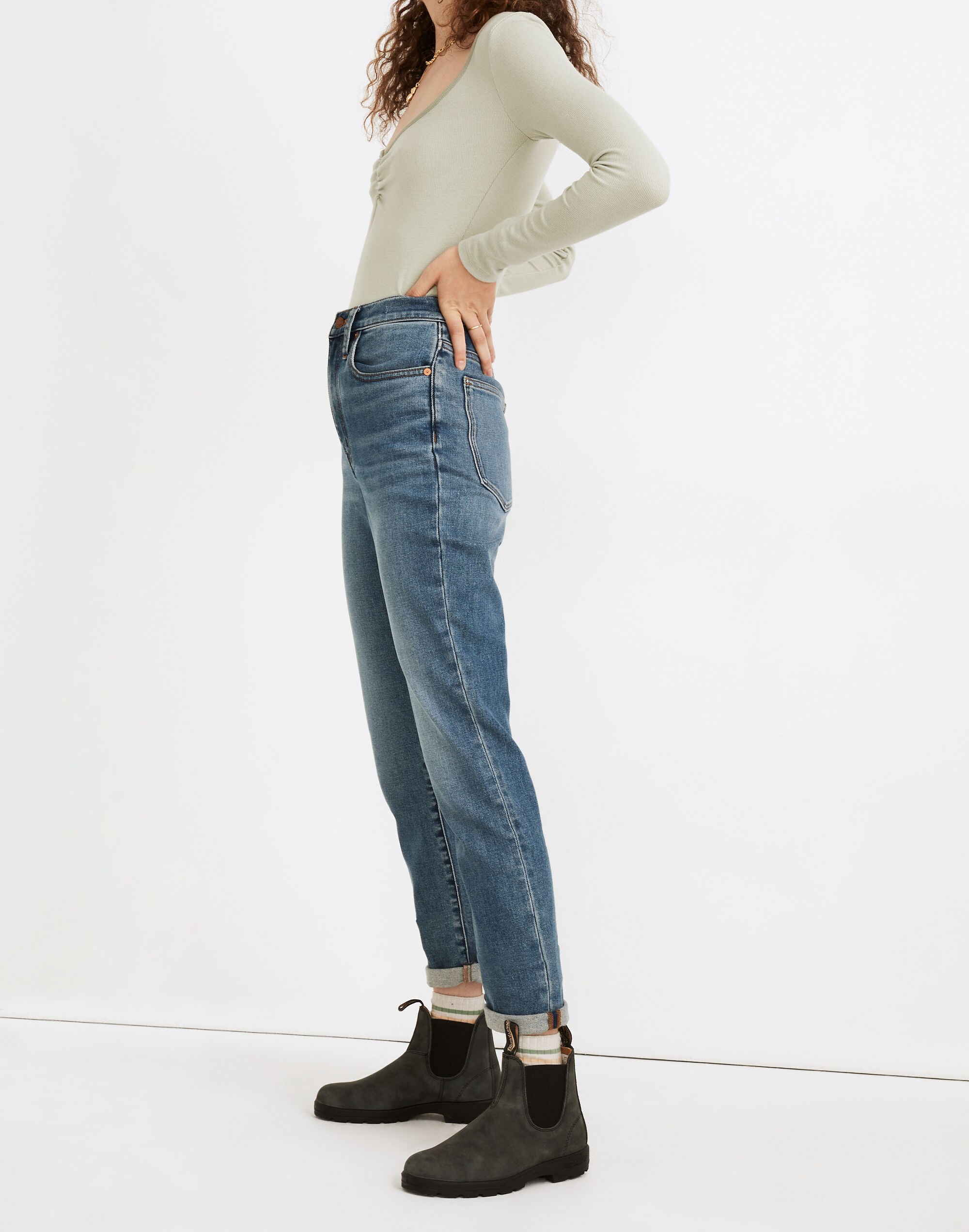 The High-Rise Slim Boyjean in Carroll Wash: Instacozy Edition