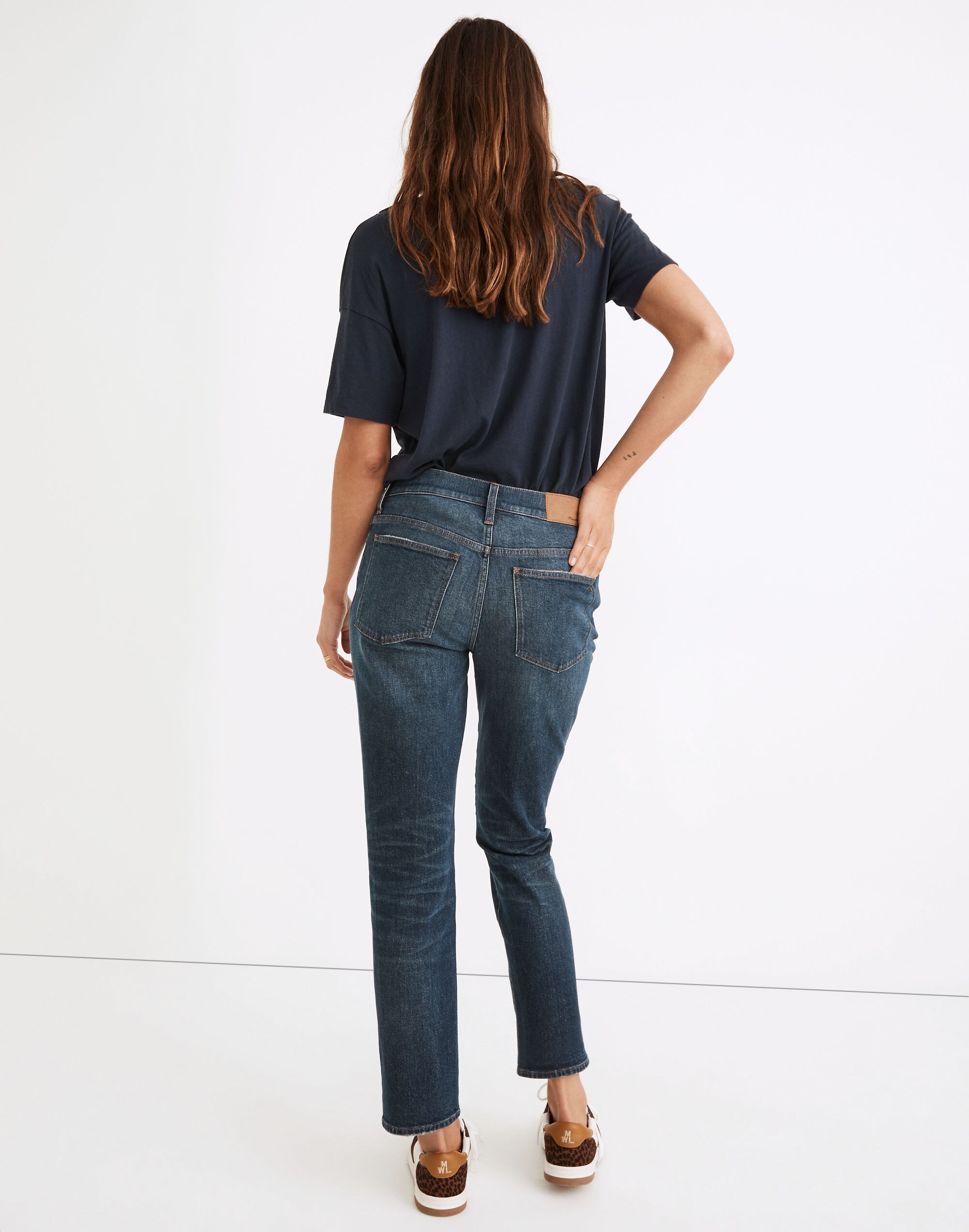 Tall Tomboy Straight Jeans in Callan Wash