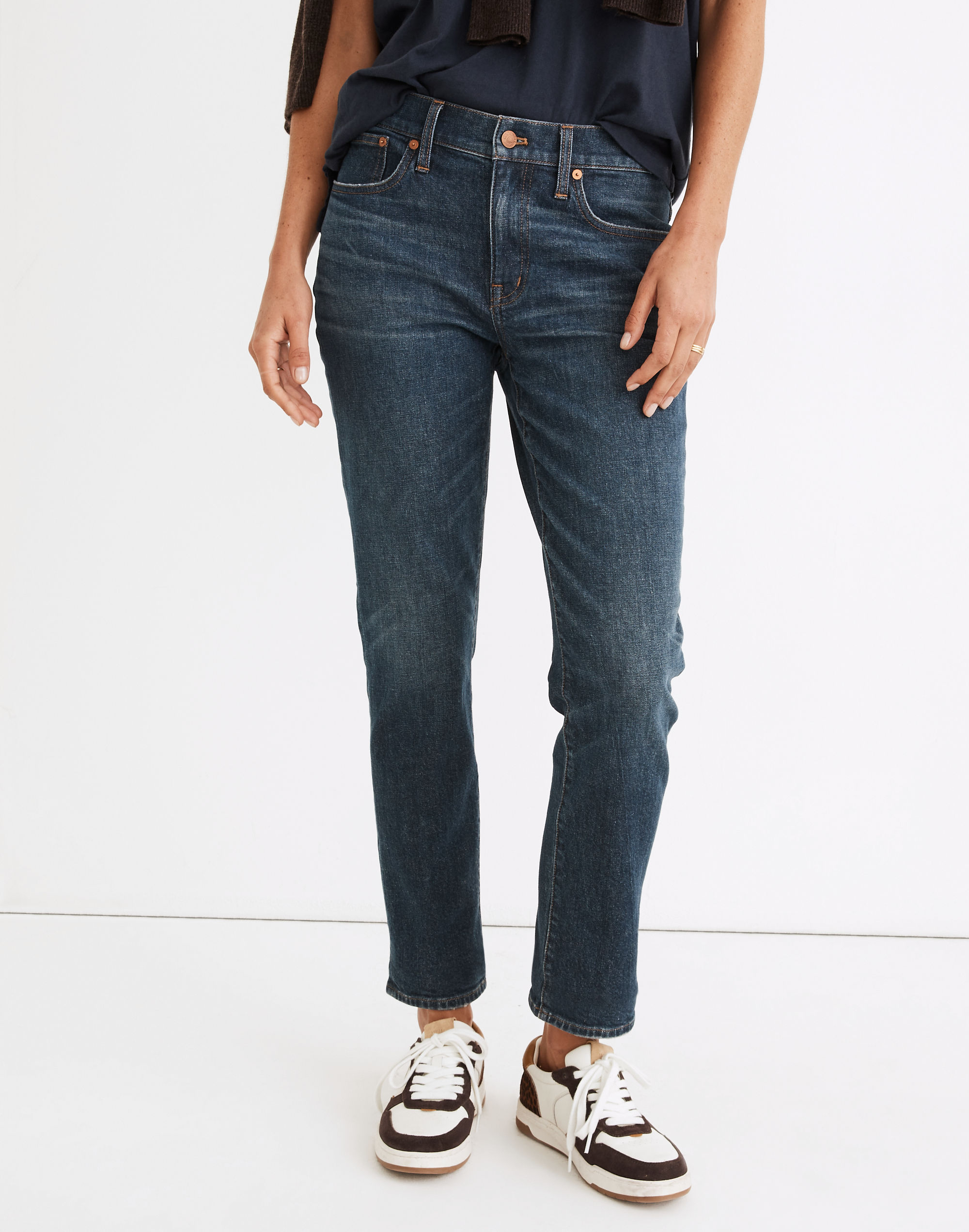 Tall Tomboy Straight Jeans in Callan Wash