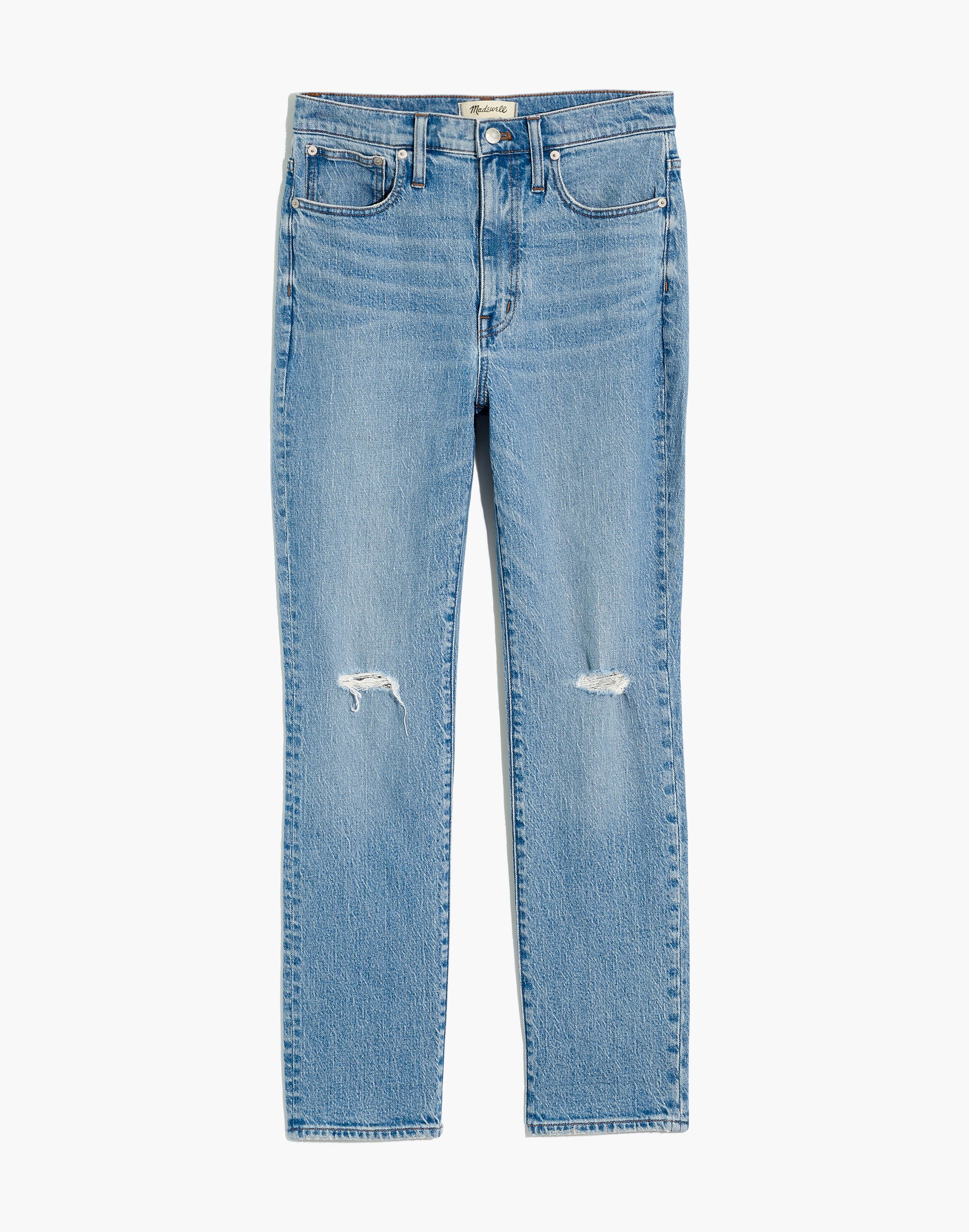 The High-Rise Slim Boyjean in Bilston Wash: Ripped Edition