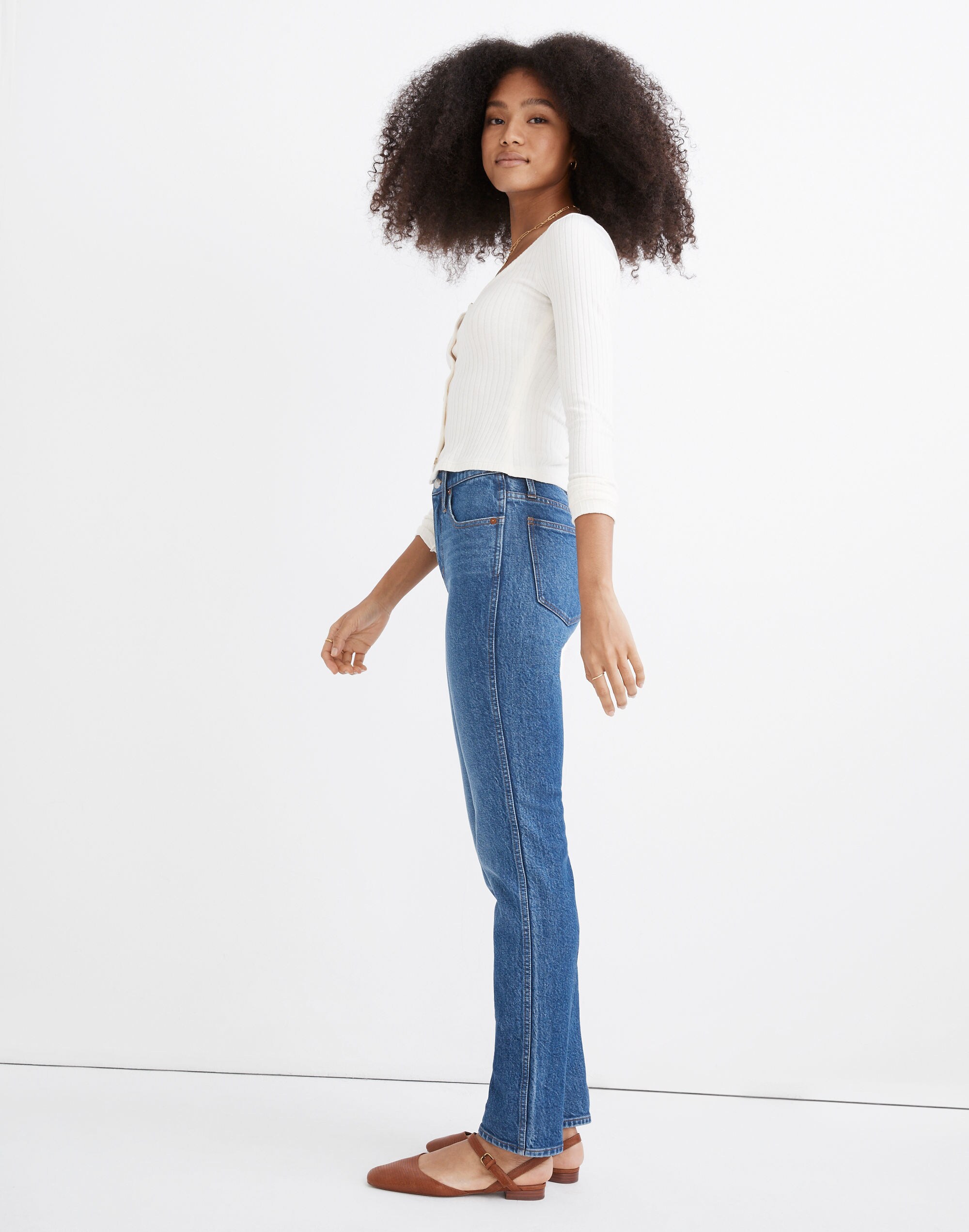 Stovepipe Full-Length Jeans in Styler Wash
