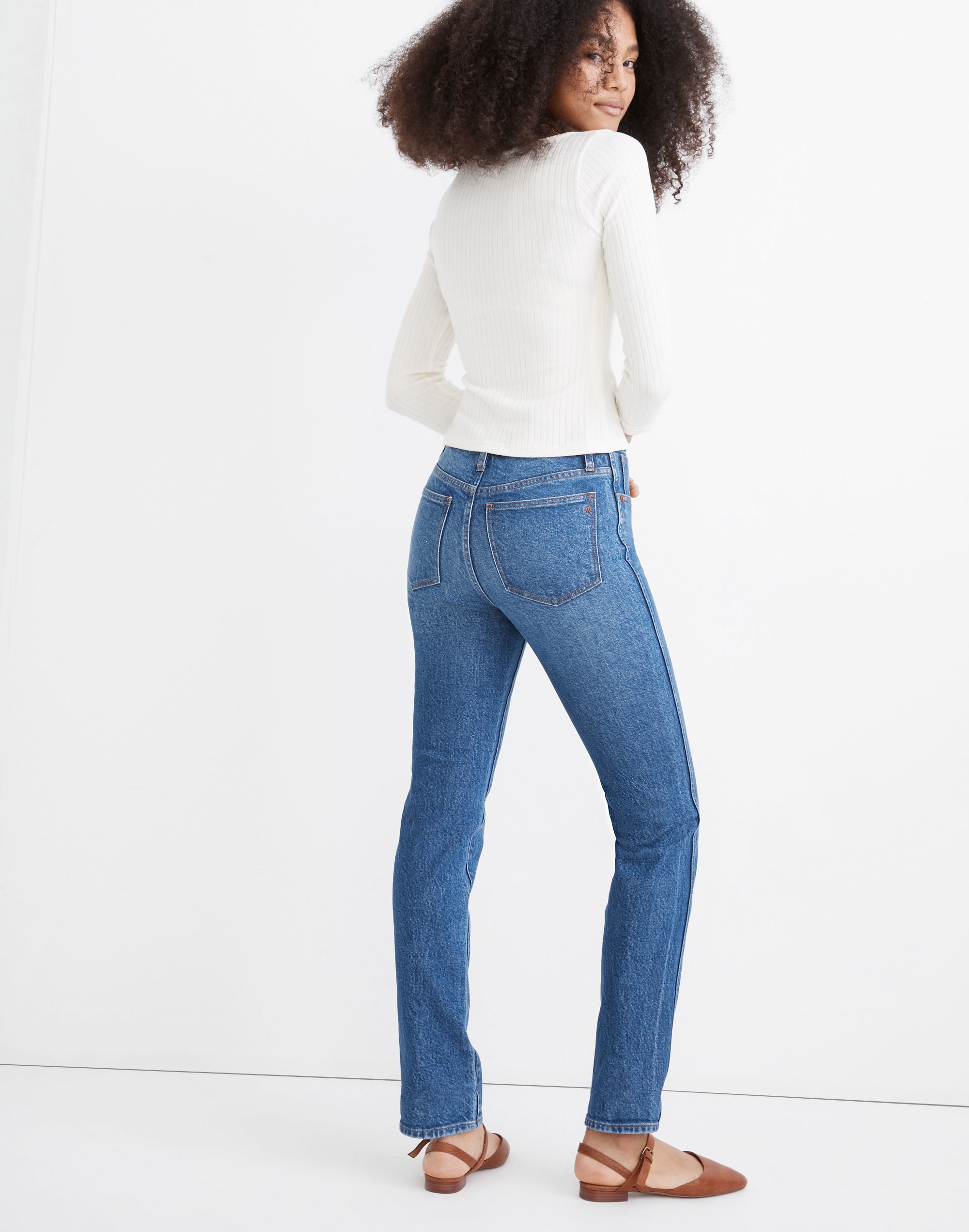 Stovepipe Full-Length Jeans in Styler Wash