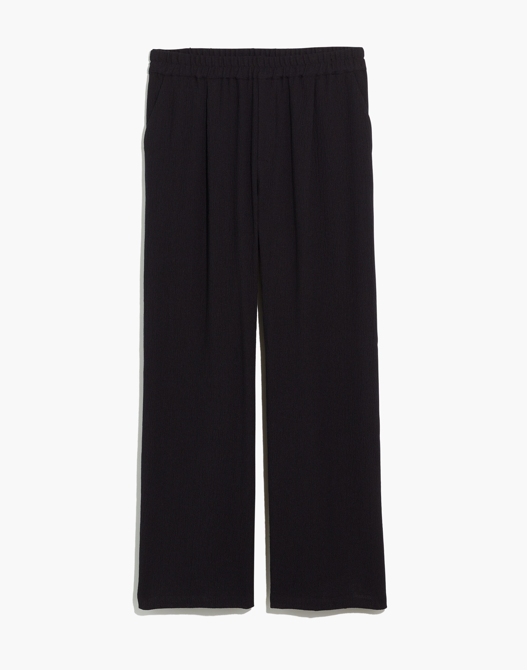 Pull-On High-Rise Straight Pants