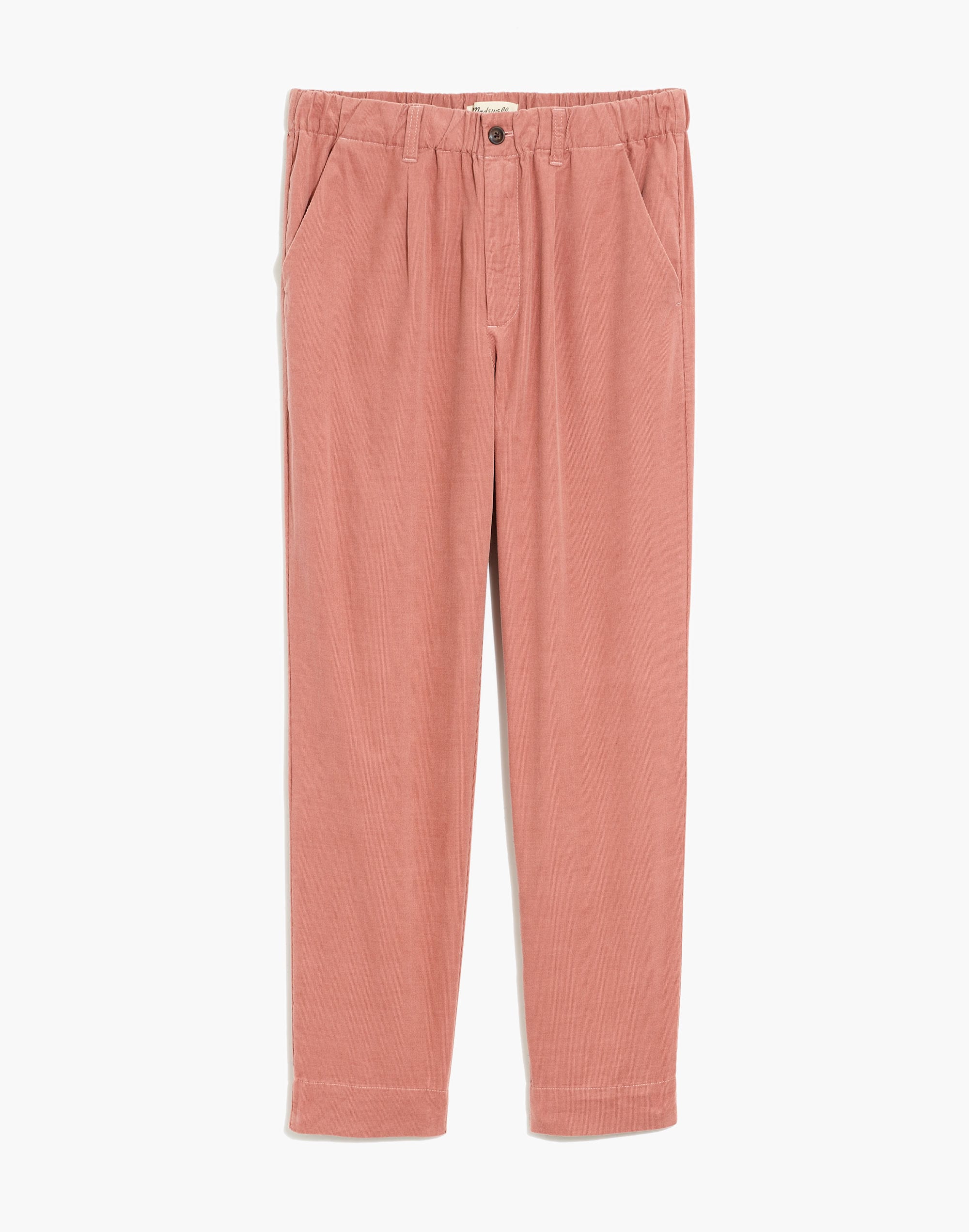 Corduroy Pull-On Mid-Rise Jogger Pants