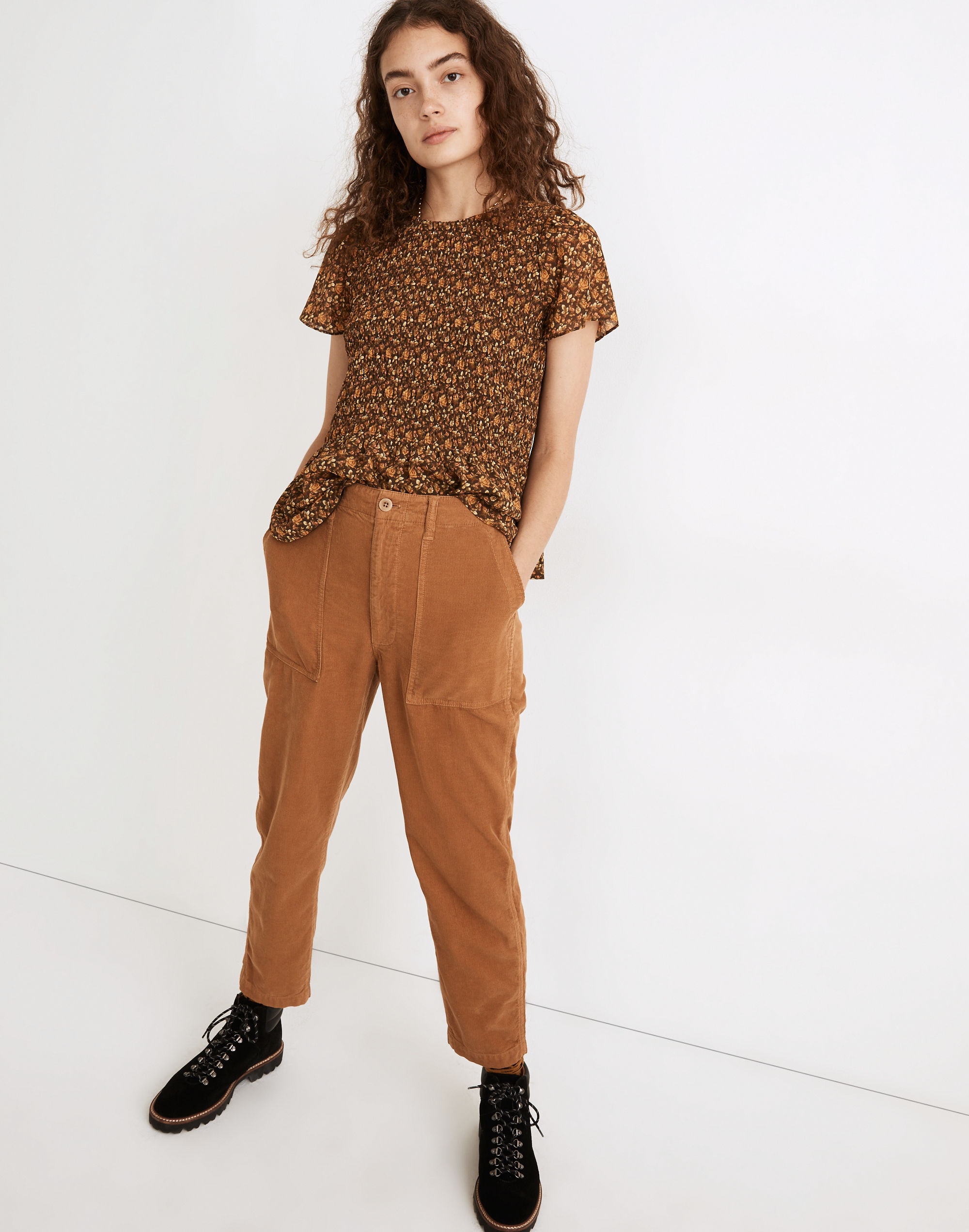 Corduroy Griff Tapered Fatigue Pants