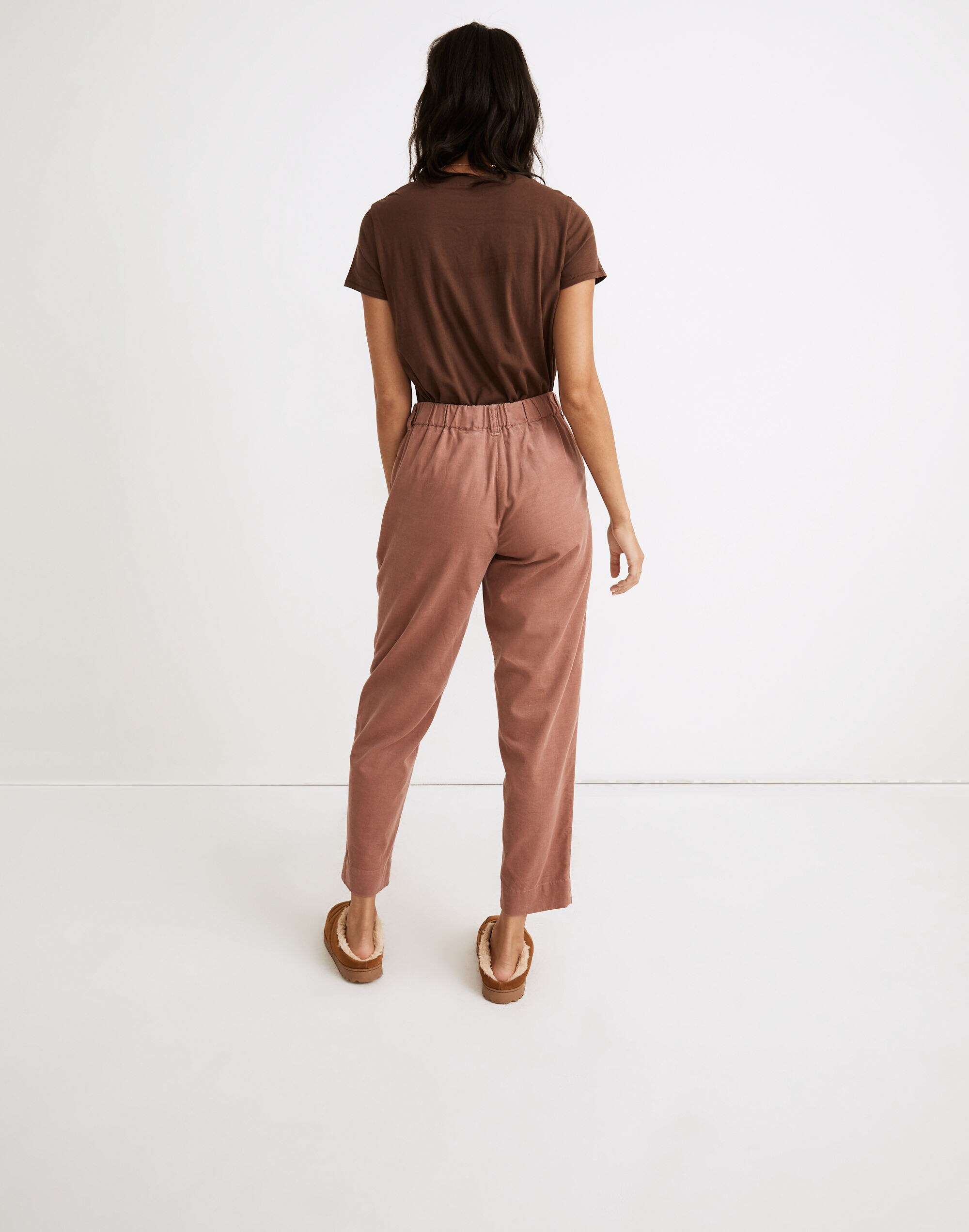 Curvy Corduroy Pull-On Mid-Rise Jogger Pants