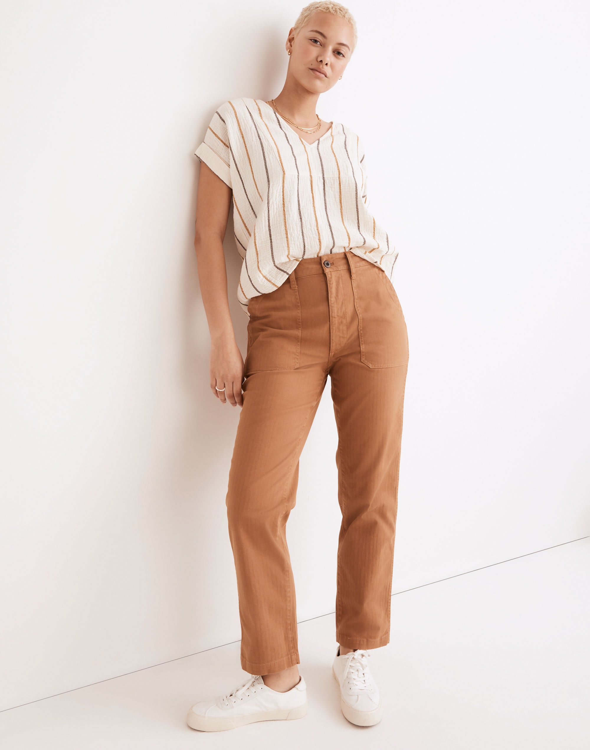 The Curvy Perfect Vintage Straight Workwear Pants