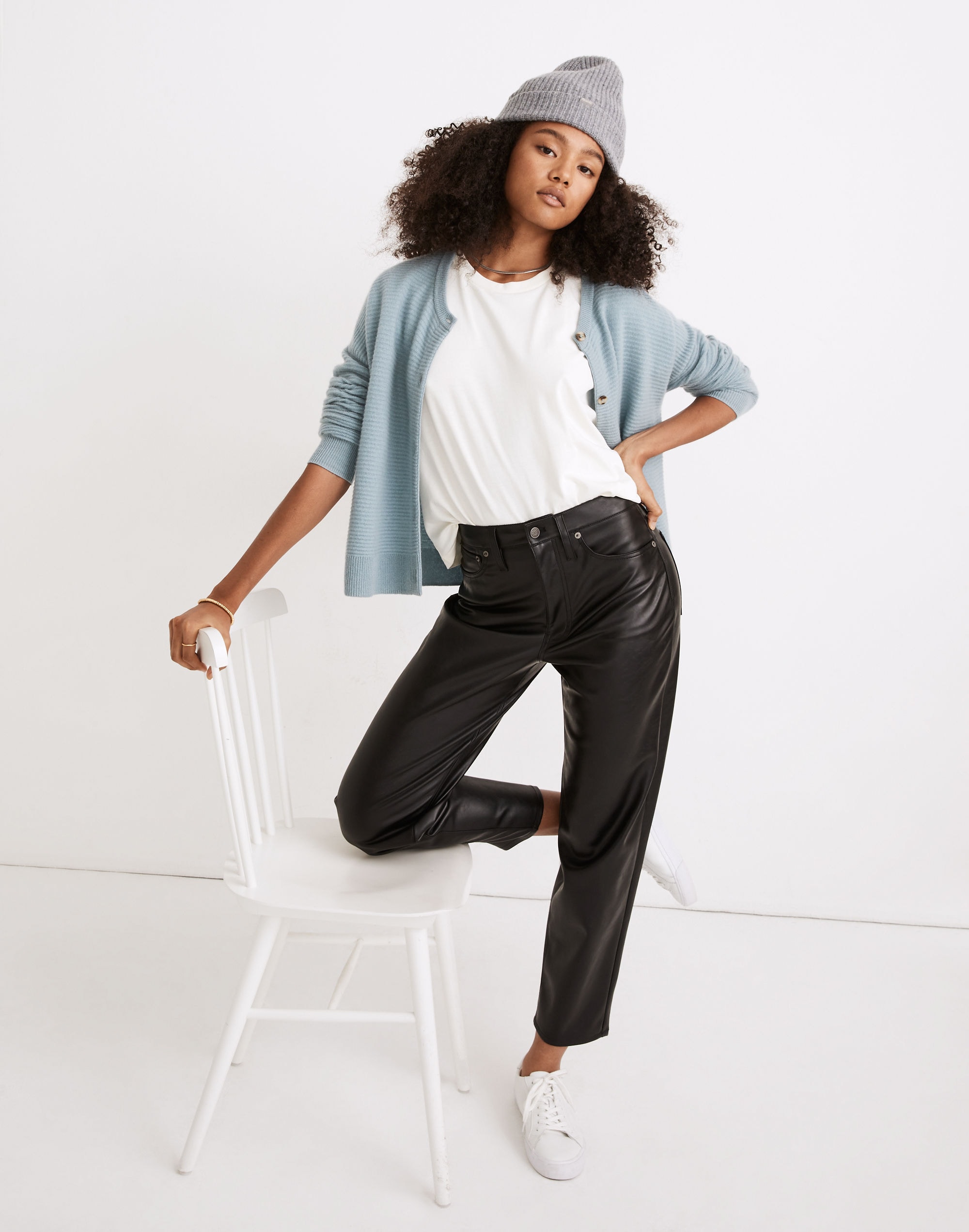 vegan leather balloon pants