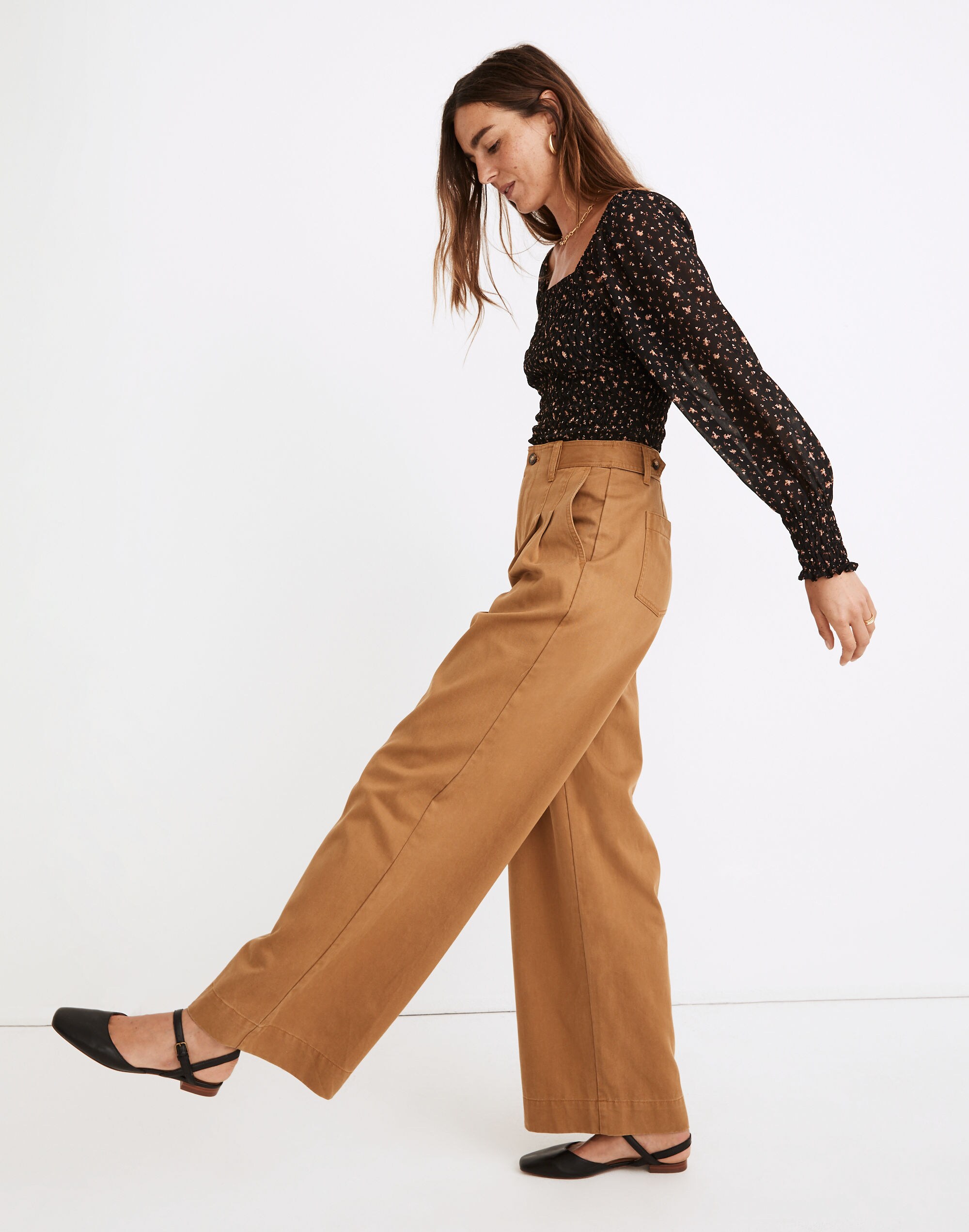 Corwin Pleated Straight Pants