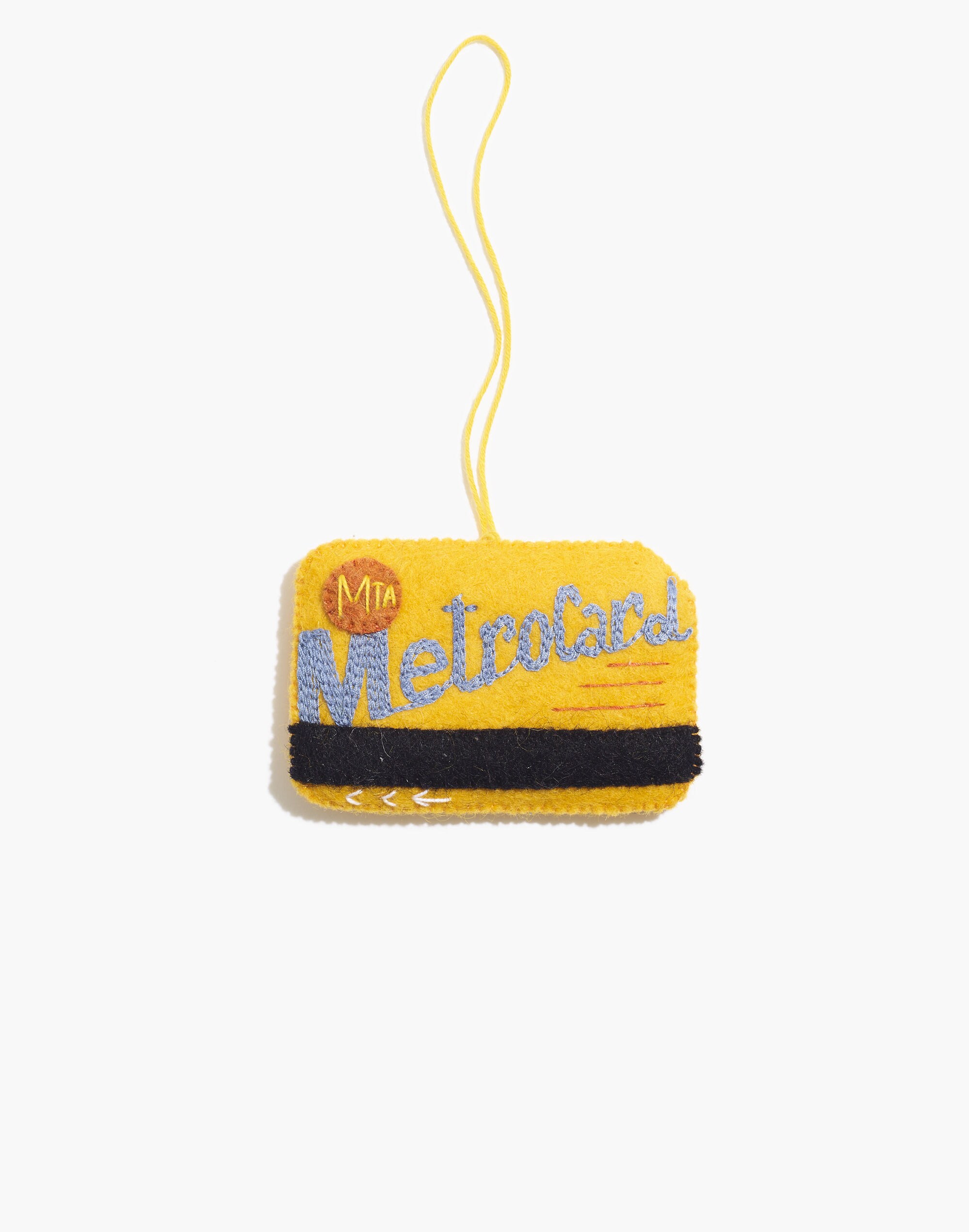 Craftspring Felt MTA Metrocard Ornament