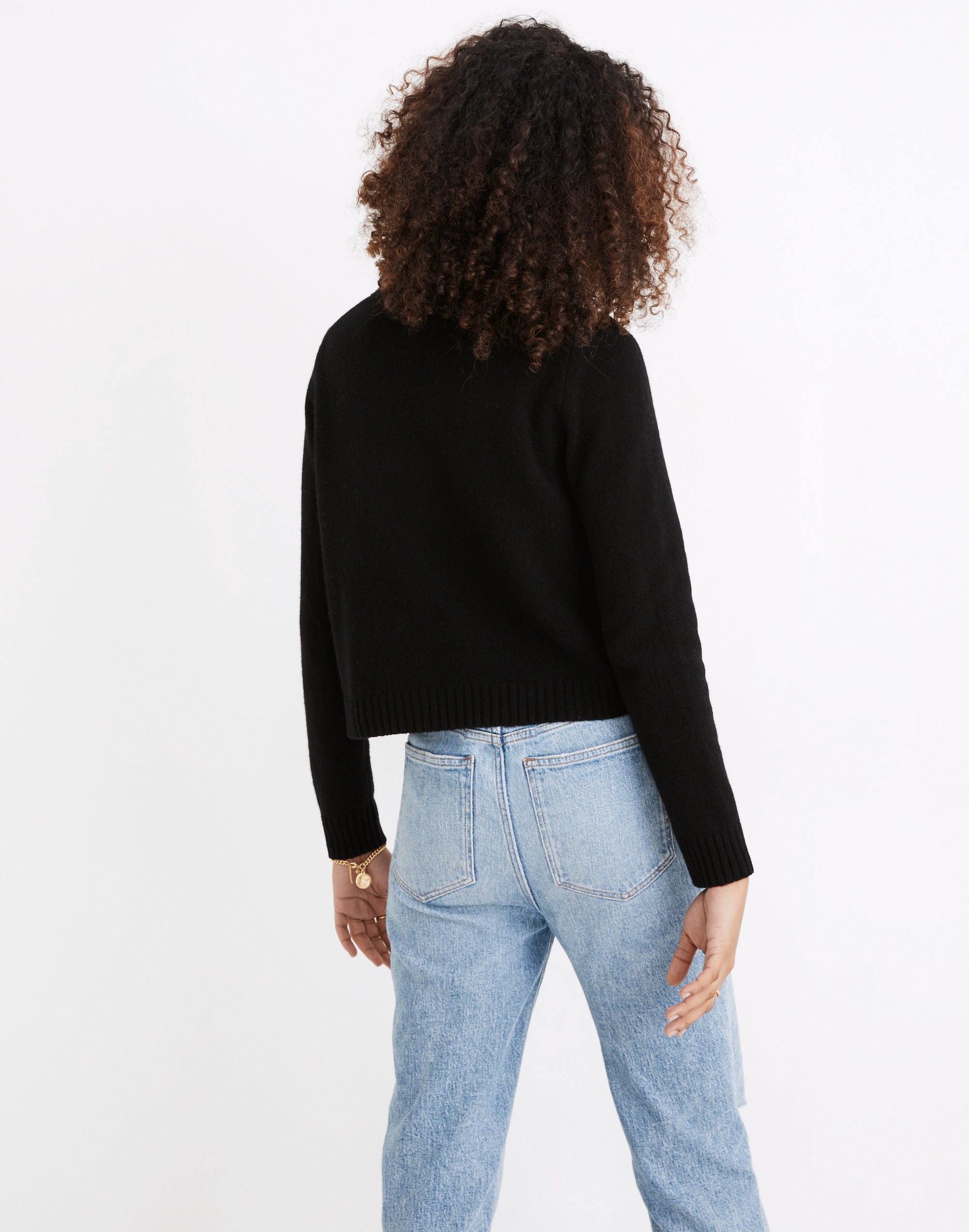 (Re)sourced Cashmere Crop Turtleneck Sweater