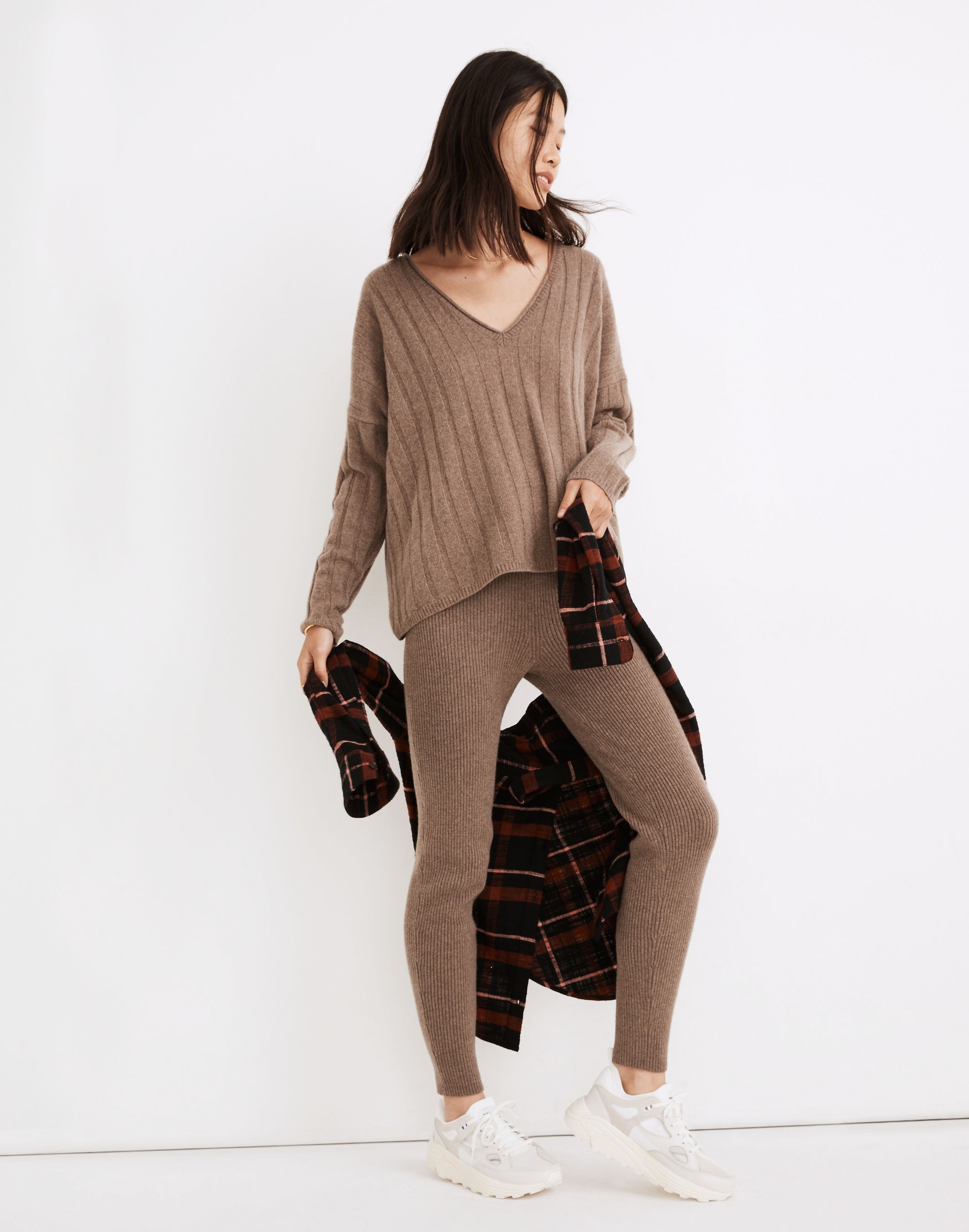 (Re)sourced Cashmere High-Rise Sweater Leggings