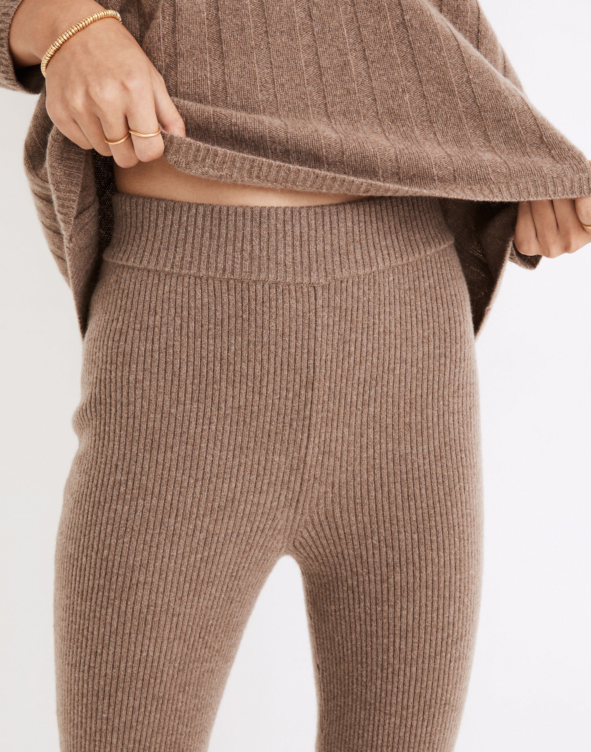 (Re)sourced Cashmere High-Rise Sweater Leggings