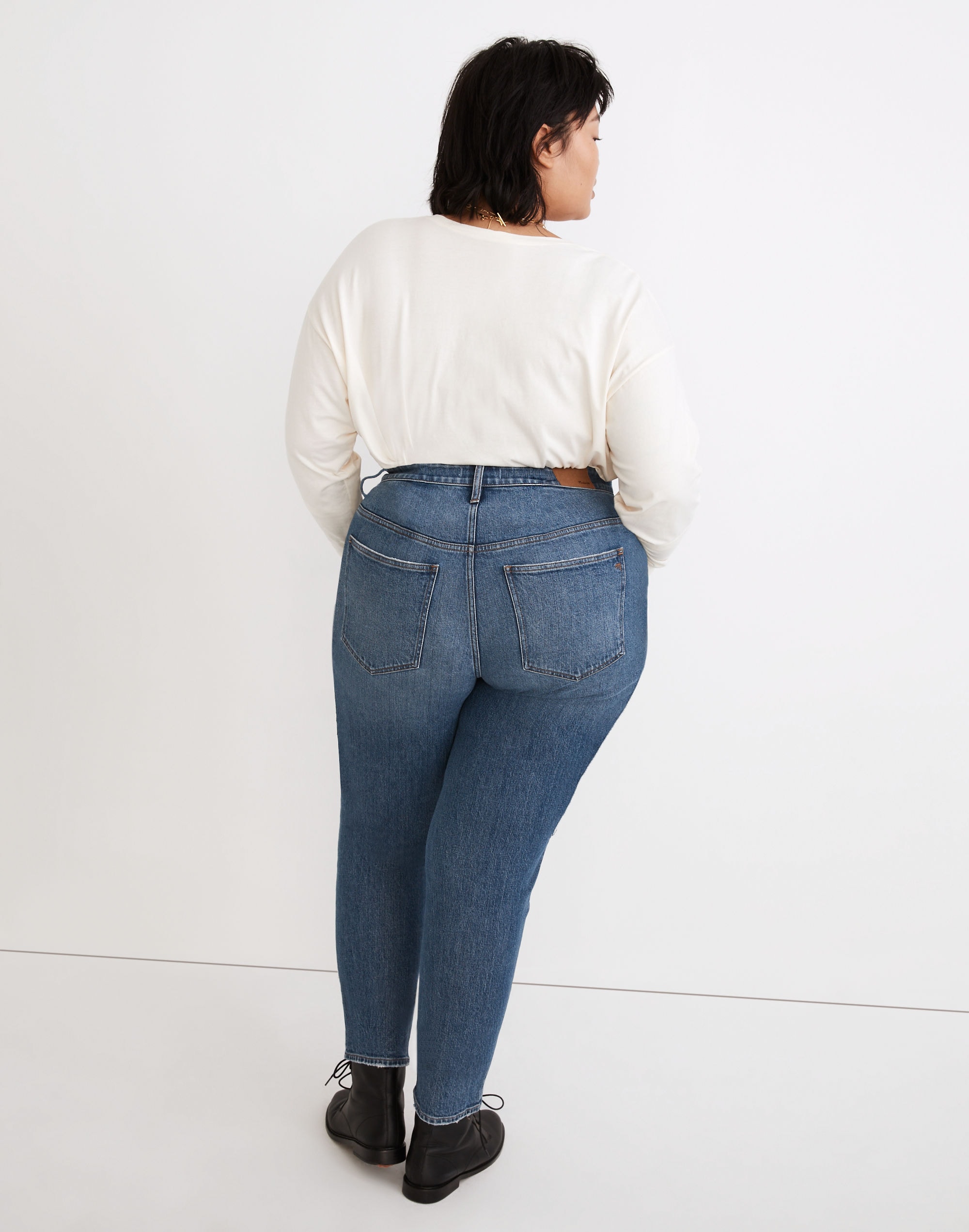 The Plus Perfect Vintage Jean in Belbury Wash: TENCEL&trade; Denim Edition