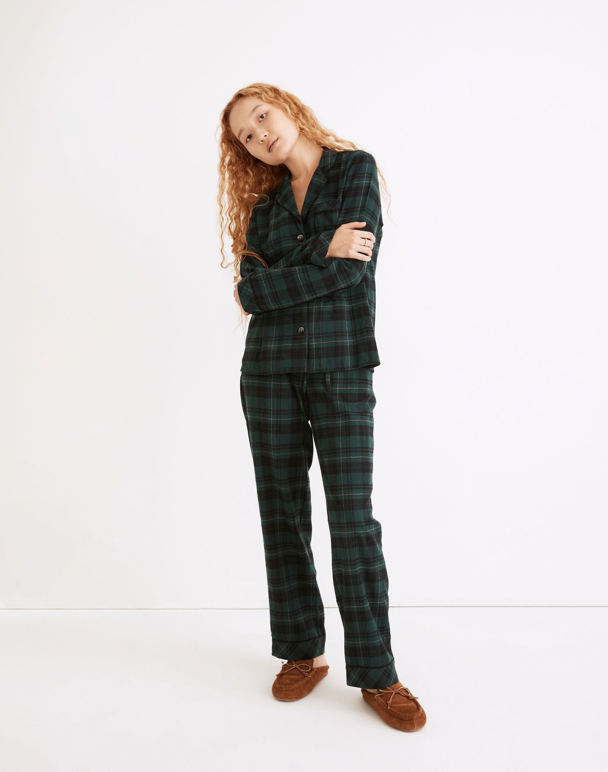 Flannel Bedtime Pajama Set in Reywood Plaid