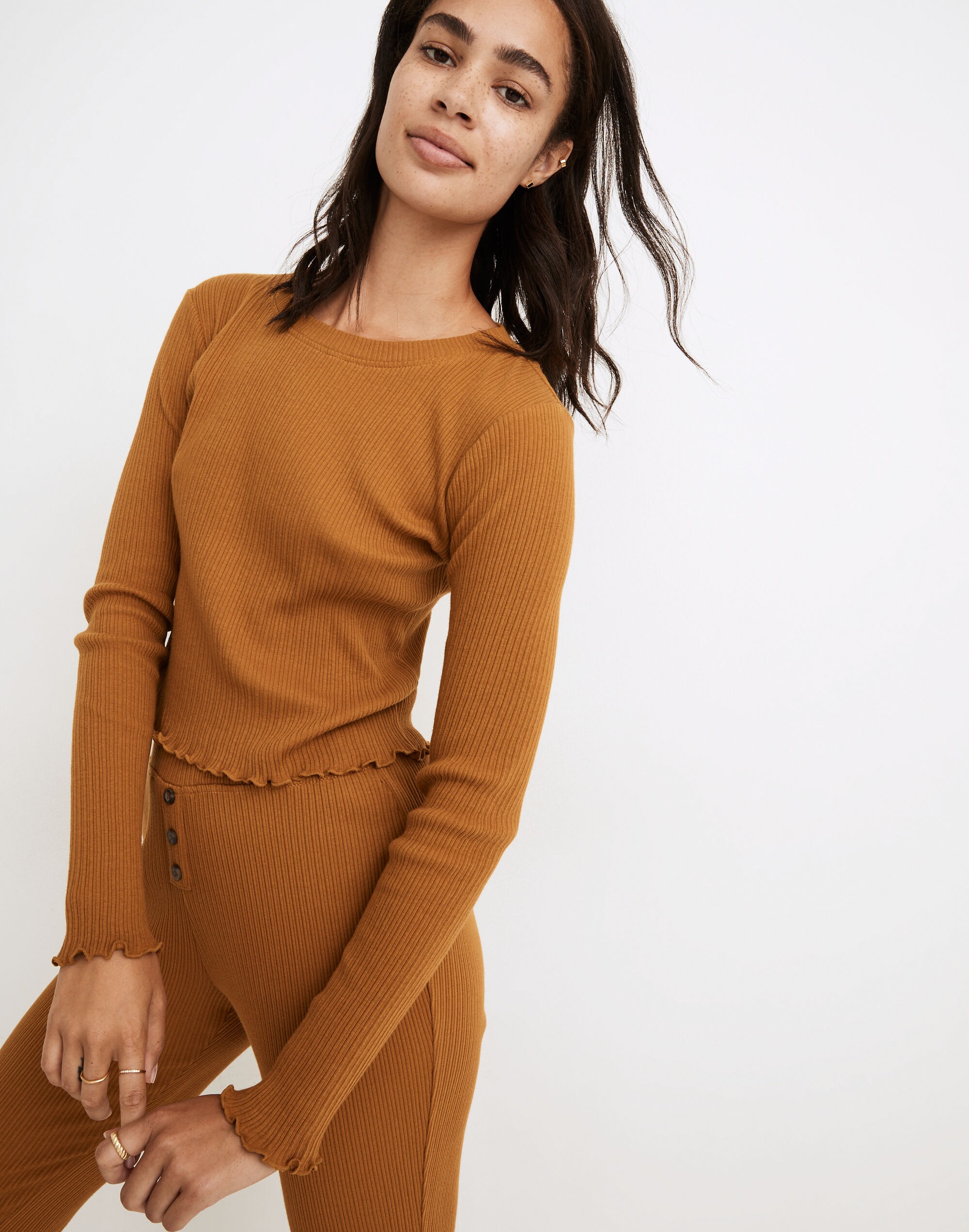 Ribbed Pajama Baby Tee