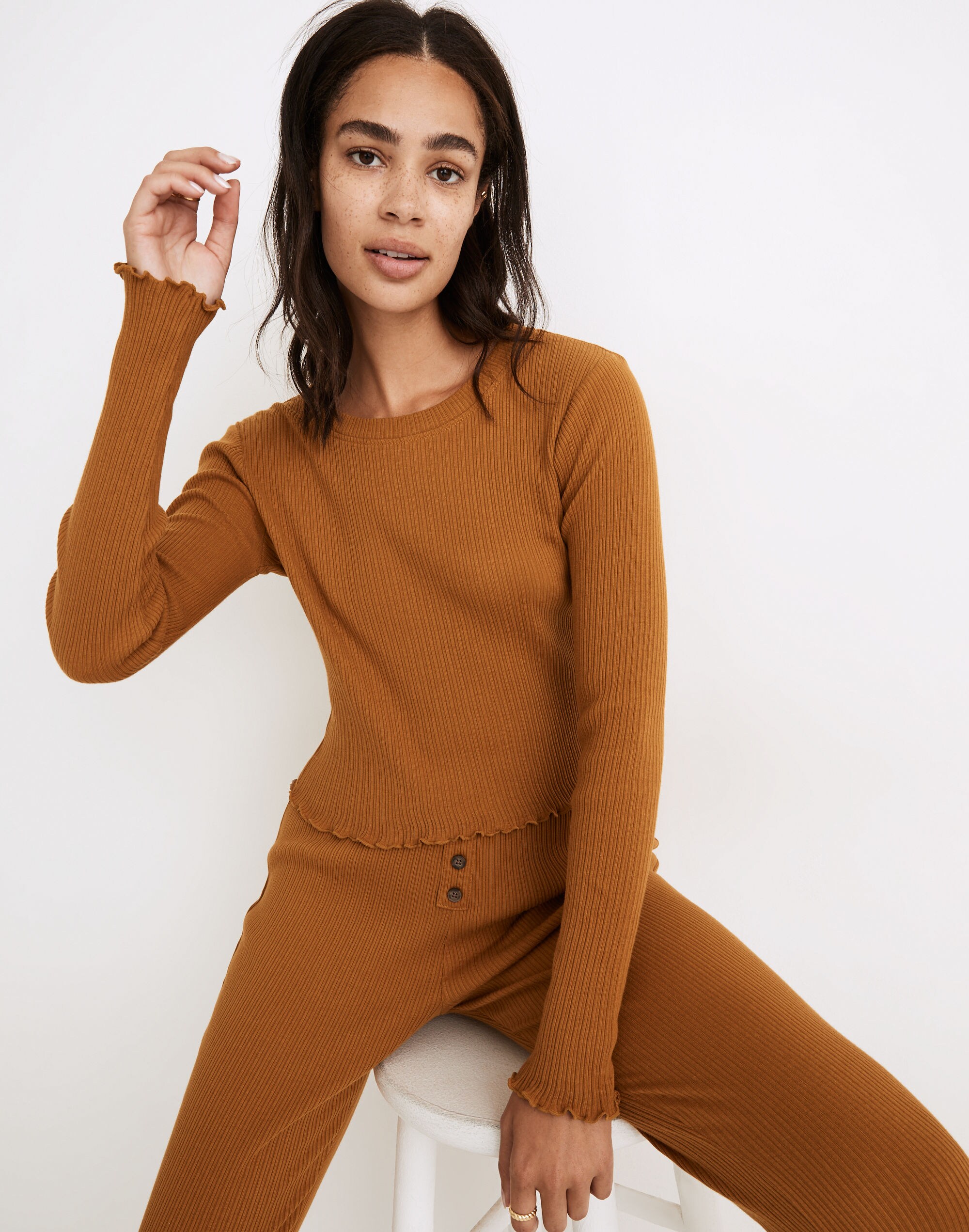 Ribbed Pajama Baby Tee