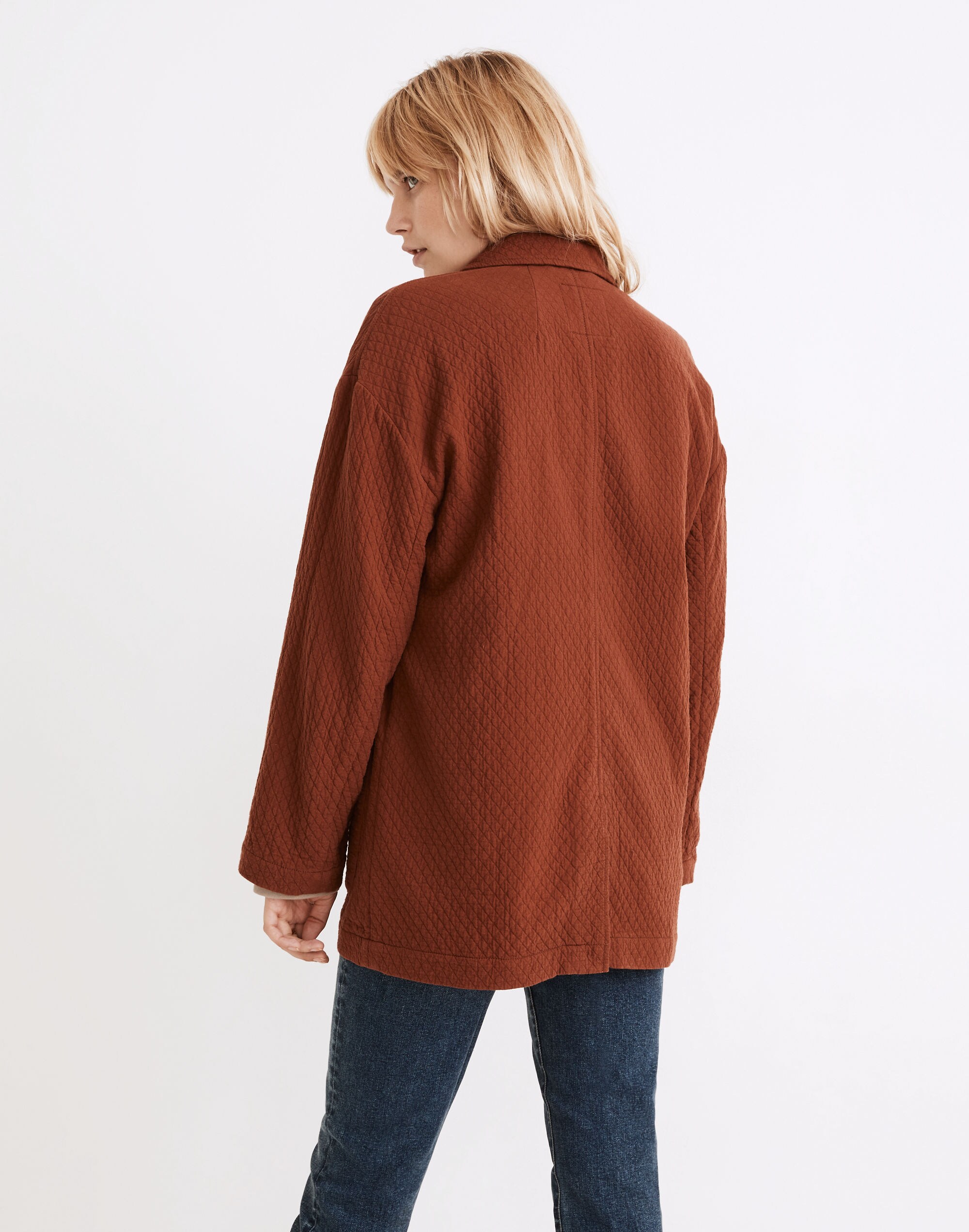 Diamond Jacquard Shaw Blazer