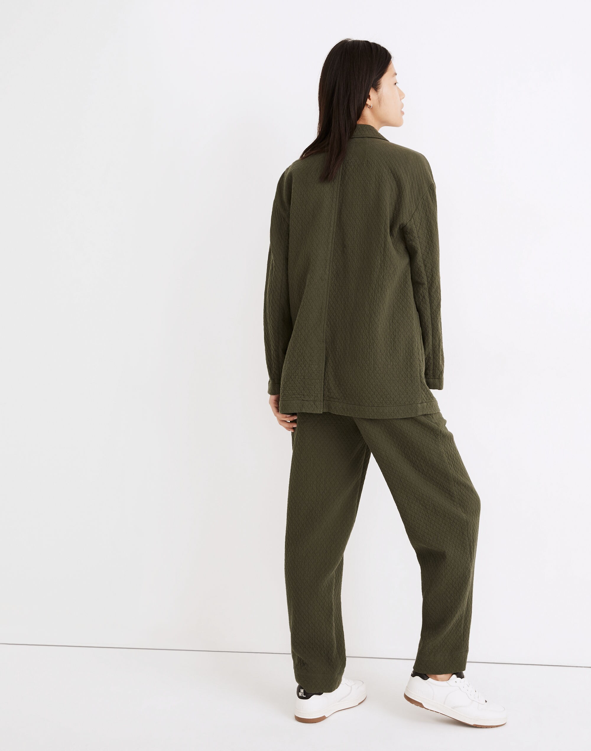 Diamond Jacquard Shaw Blazer