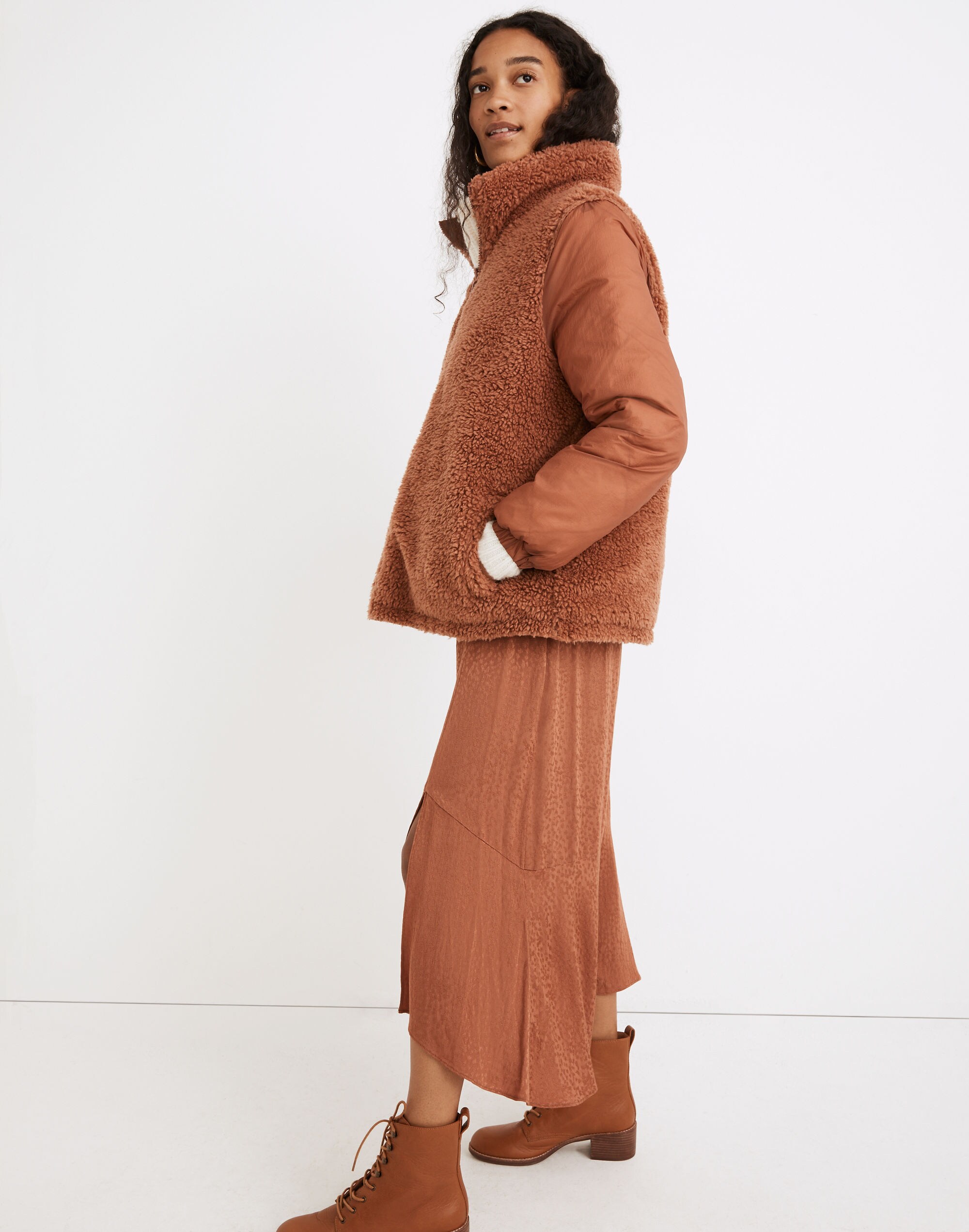 Reversible Sherpa Puffer Jacket