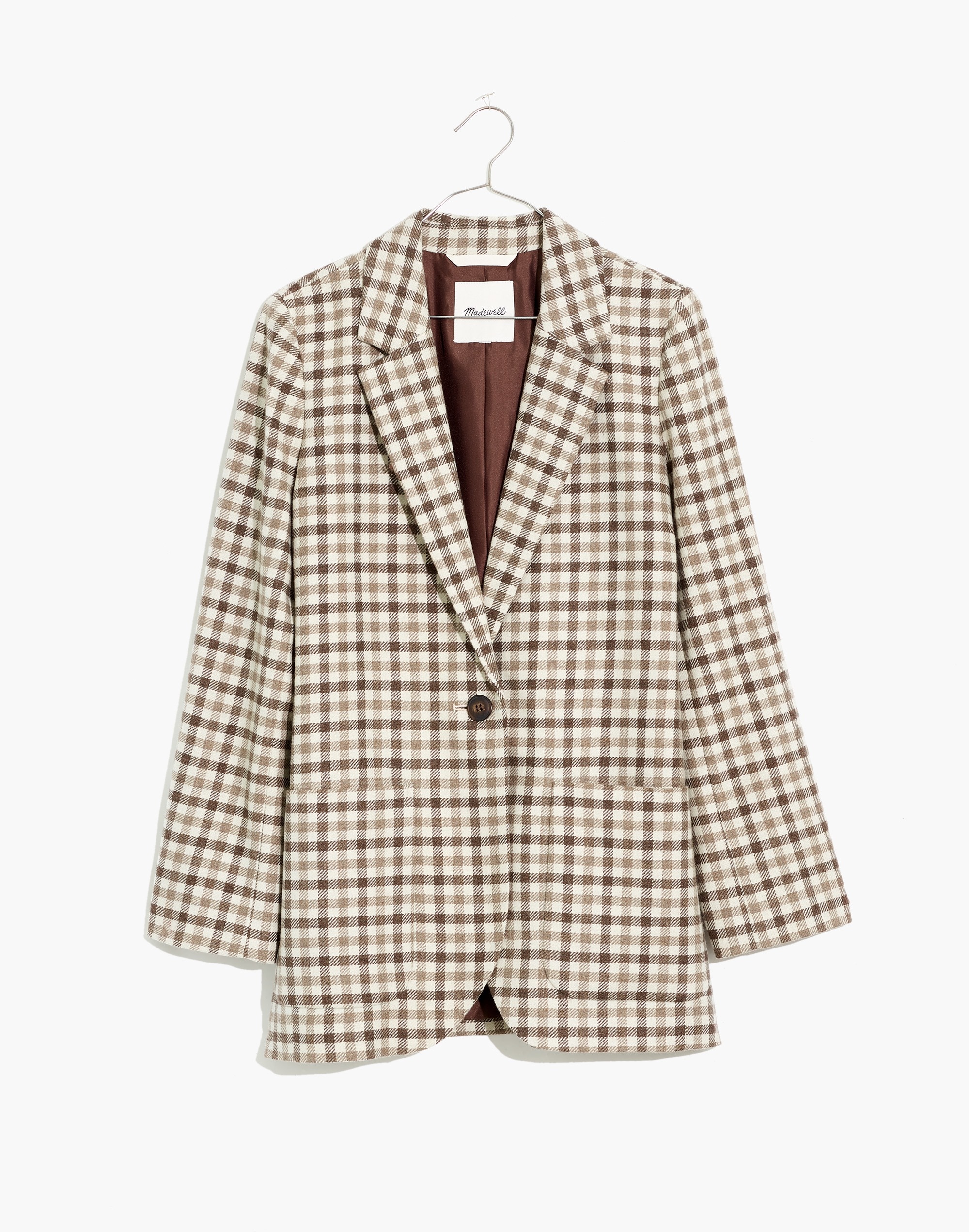 Larsen Blazer in Undyed Check