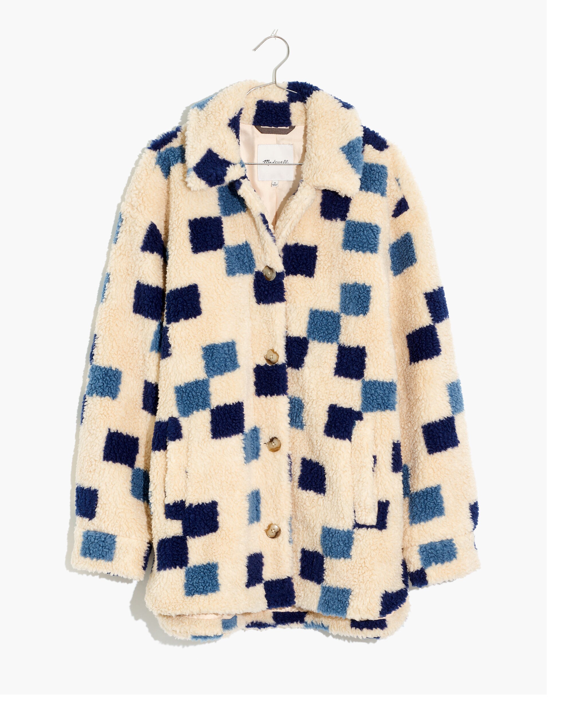 (Re)sourced Sherpa Belrose Shirt-Jacket in Checkerboard