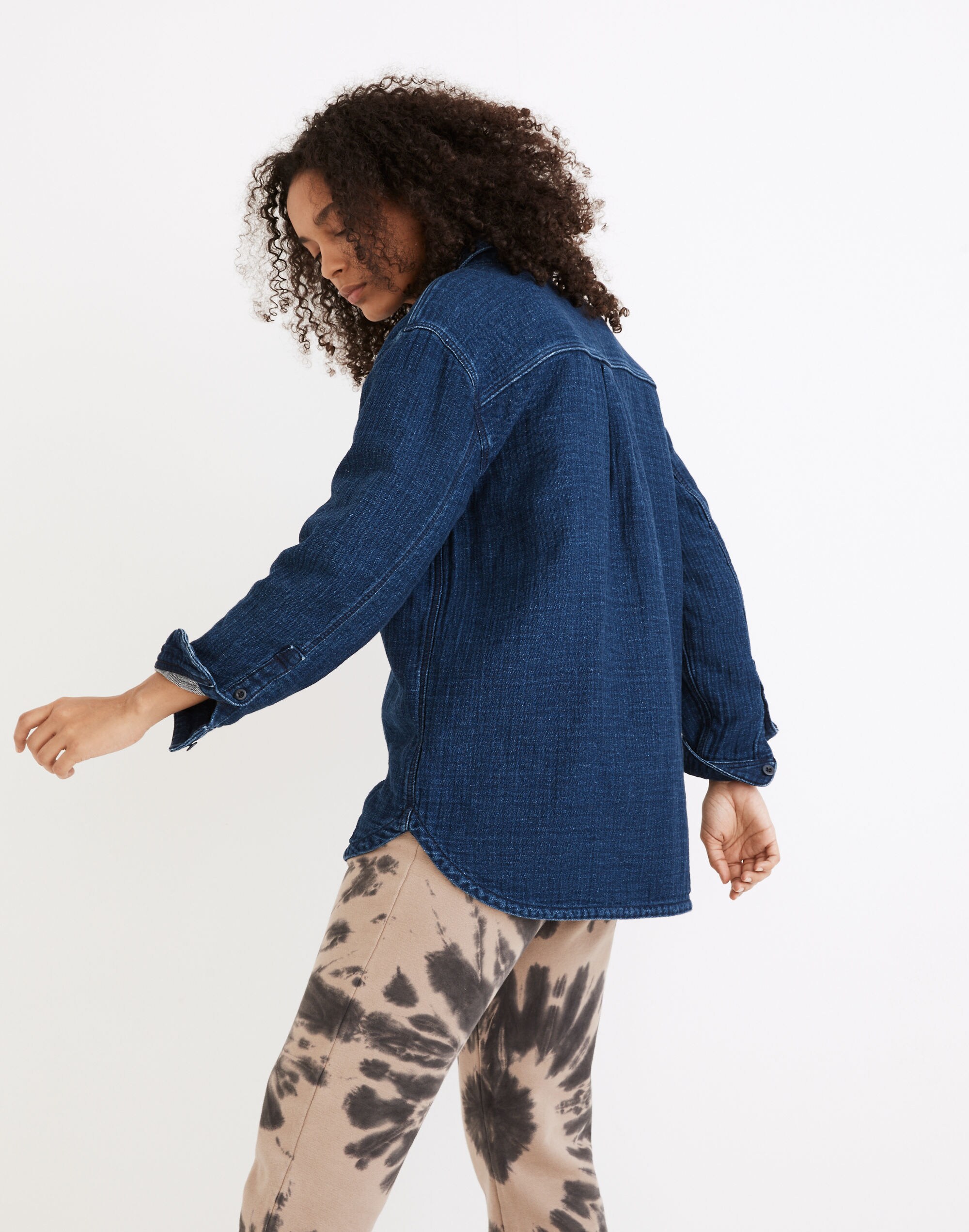 Double-Weave Denim Shirt-Jacket