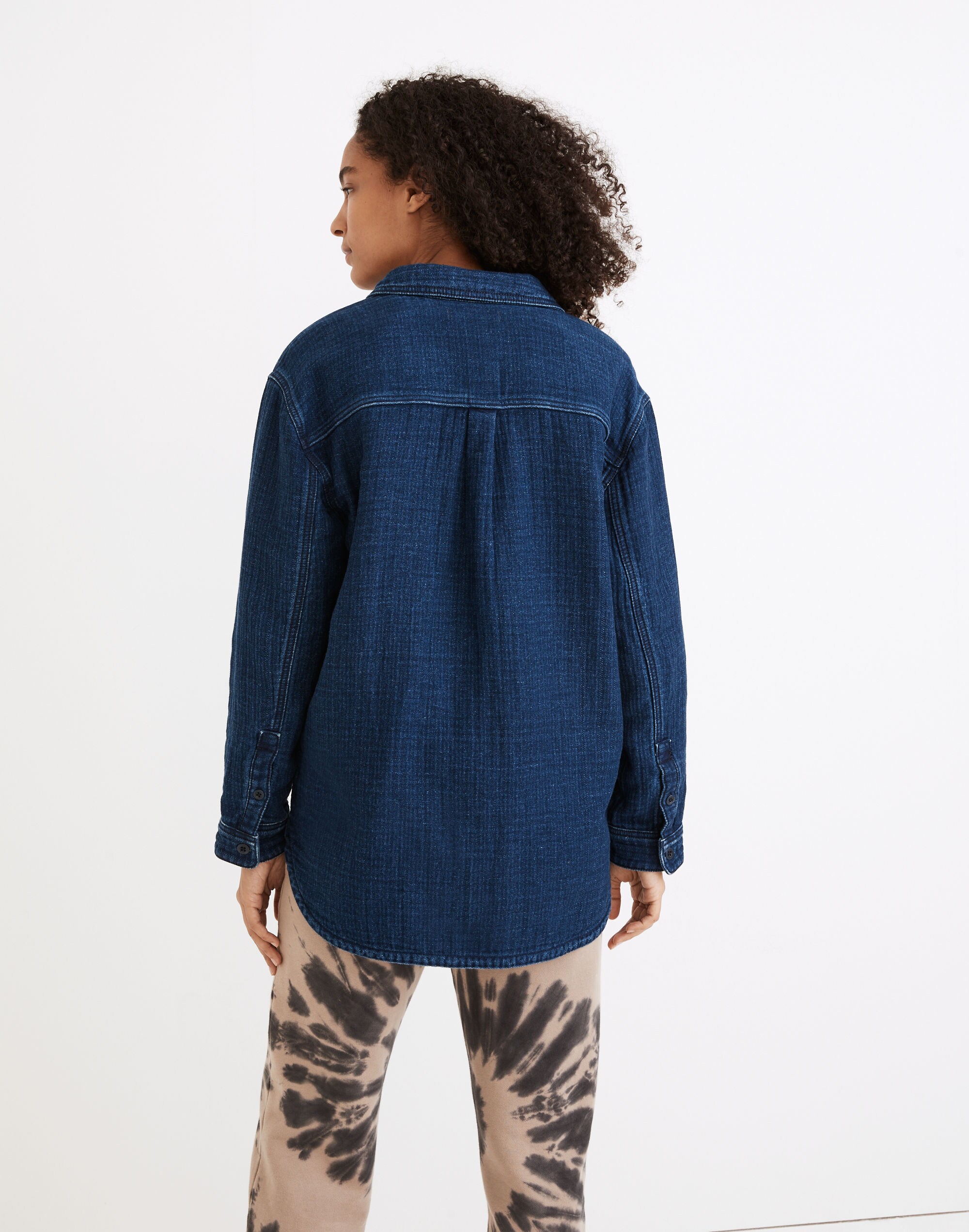 Double-Weave Denim Shirt-Jacket